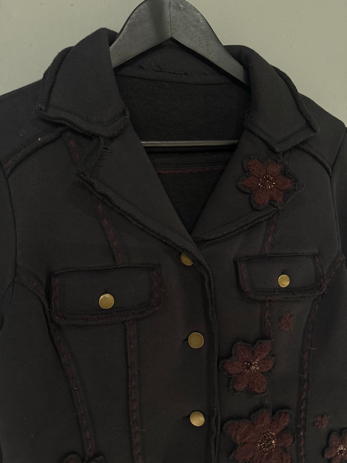 flower patch point stitch detail jacket 상품이미지8