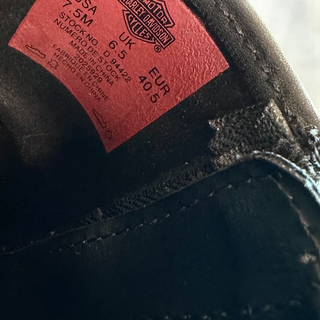US7.5/ 할리데이비슨 엔지니어드 바이커 부츠 상품이미지7