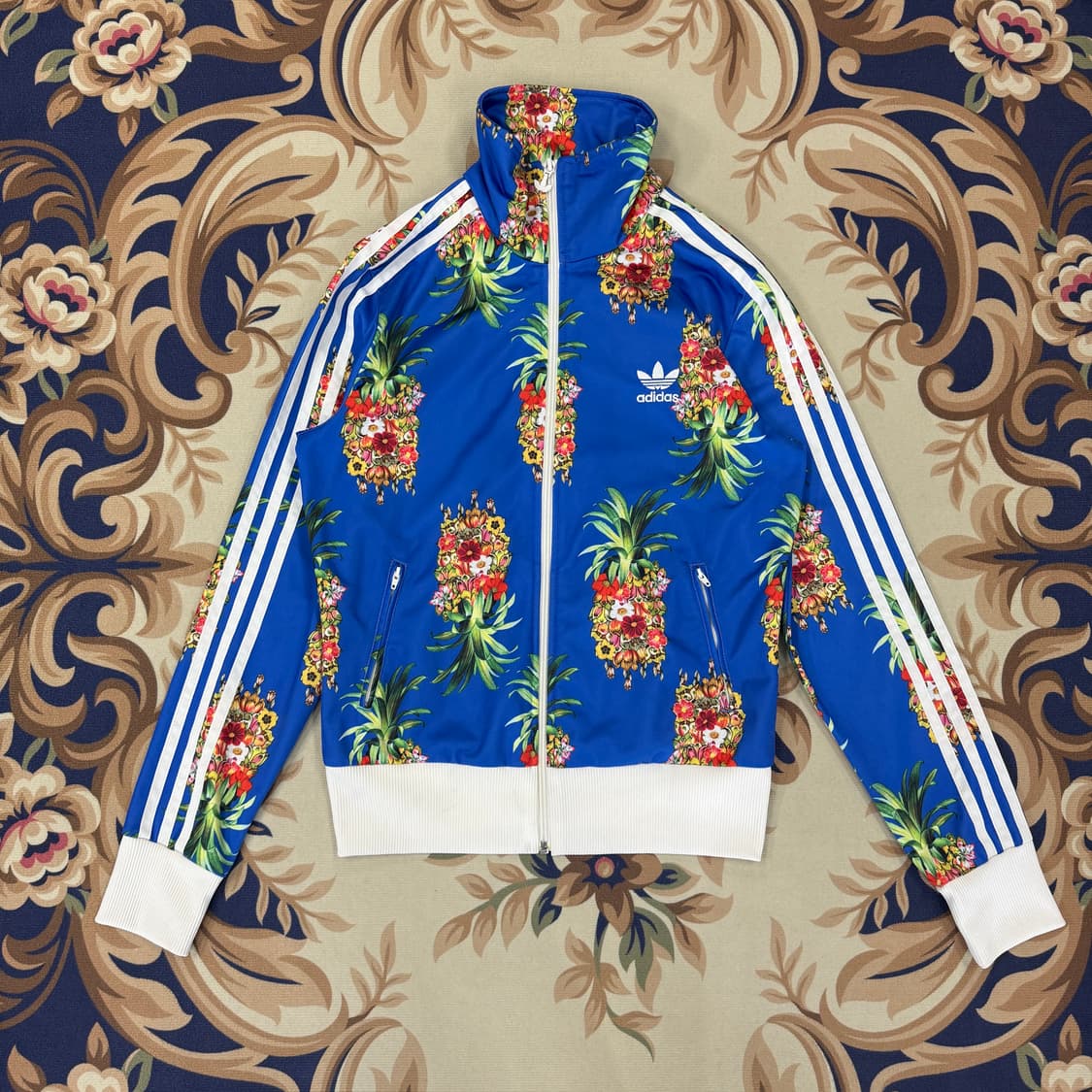 (우먼즈L)아디다스 Adidas 후루츠 플라워 트랙탑 져지(블루) 상품이미지1