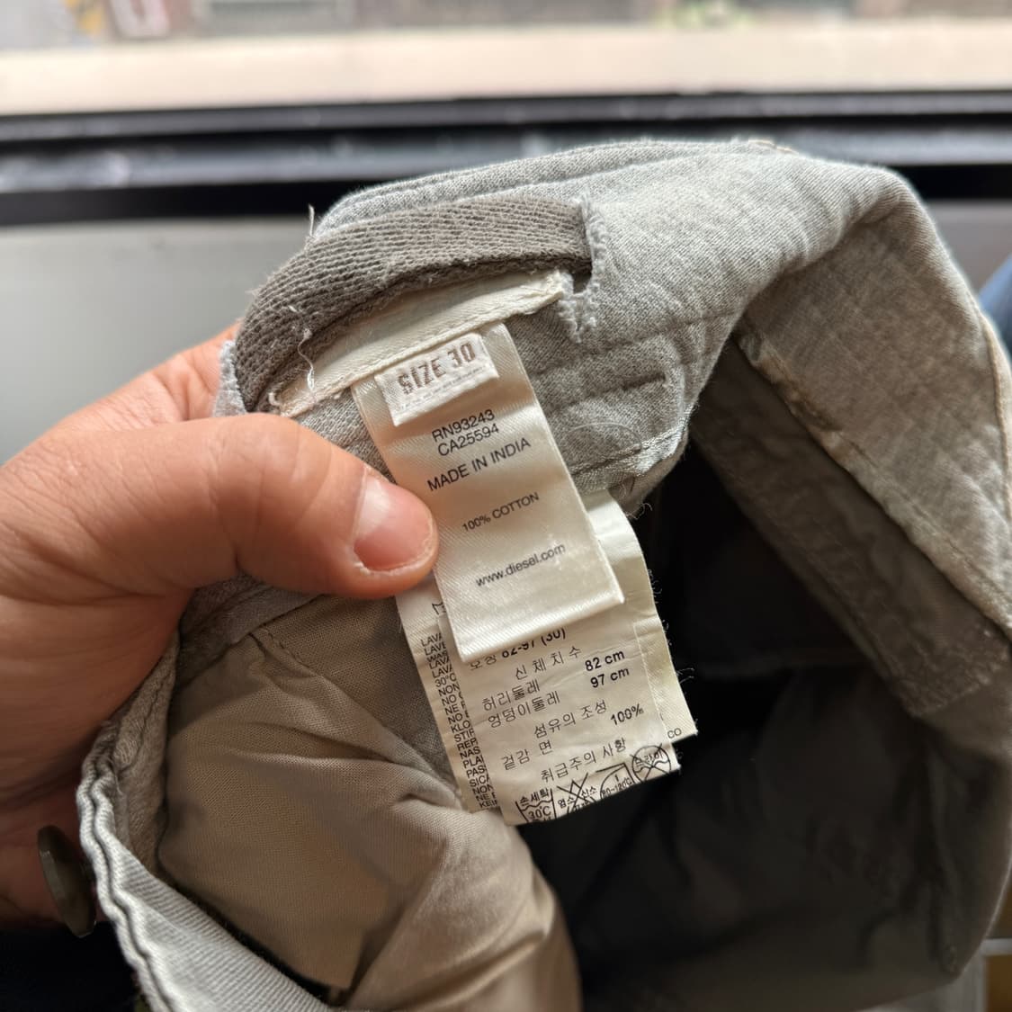 표기30 실측32 디젤 카고 밀리터리 베이스 팬츠  상품이미지9