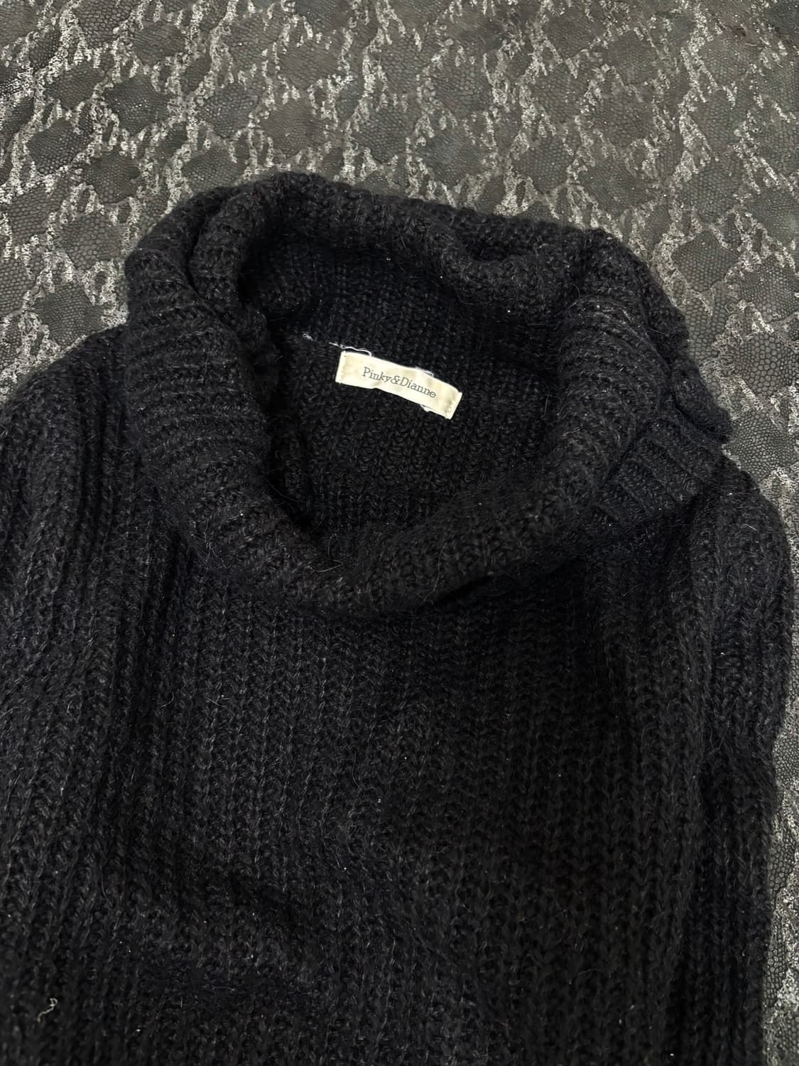 “Vintage” Minimal Mood High Neck Knit Sl 상품이미지6