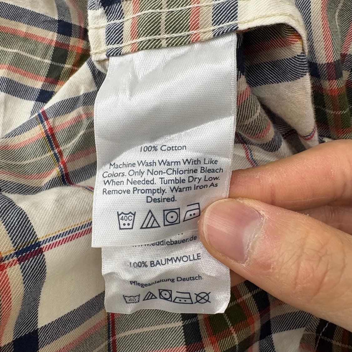 에디바우어 체크 긴팔 셔츠 남/L 상품이미지7