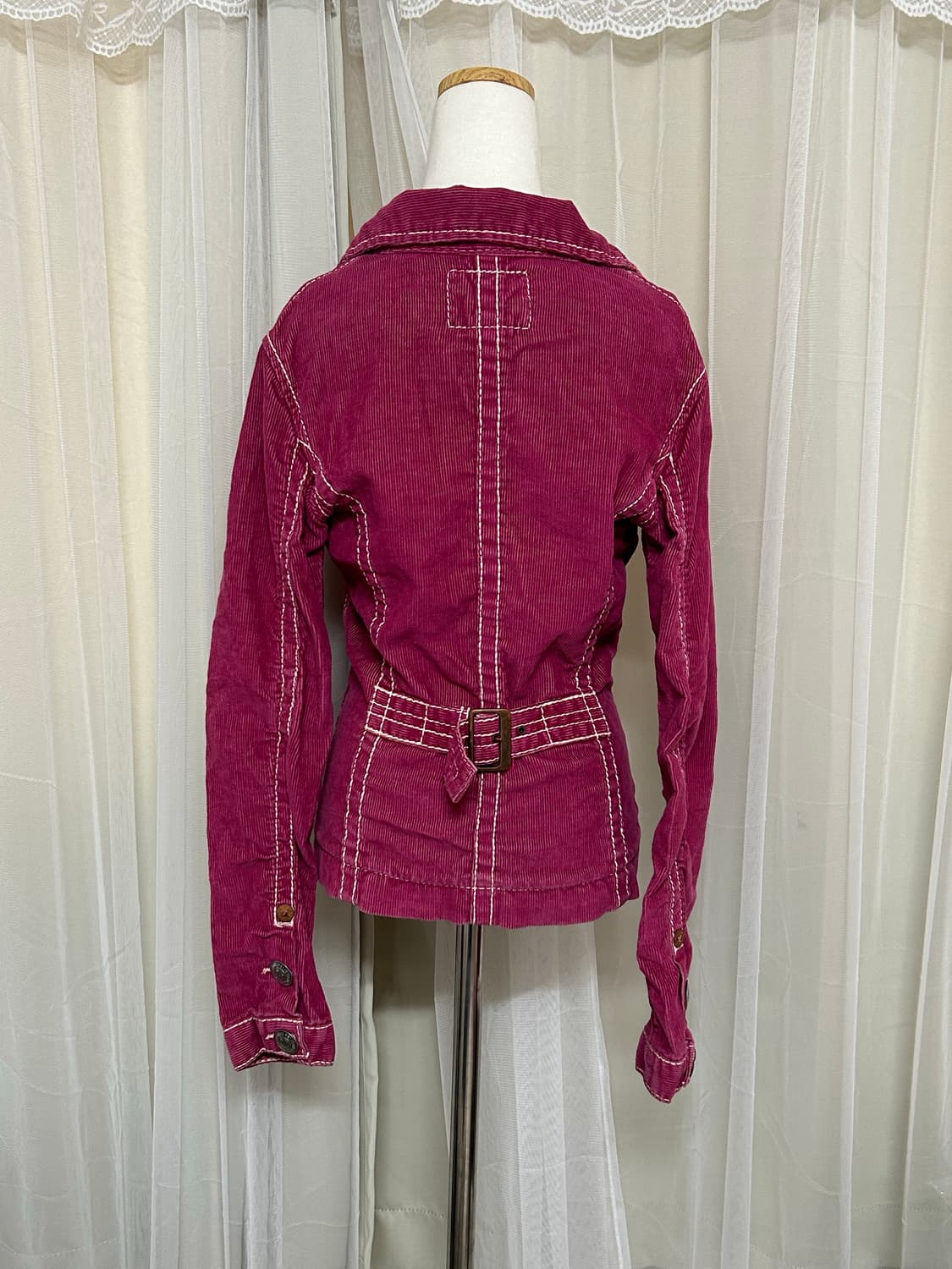 트루릴리젼 코듀로이 스티치 핑크 자켓 상품이미지3