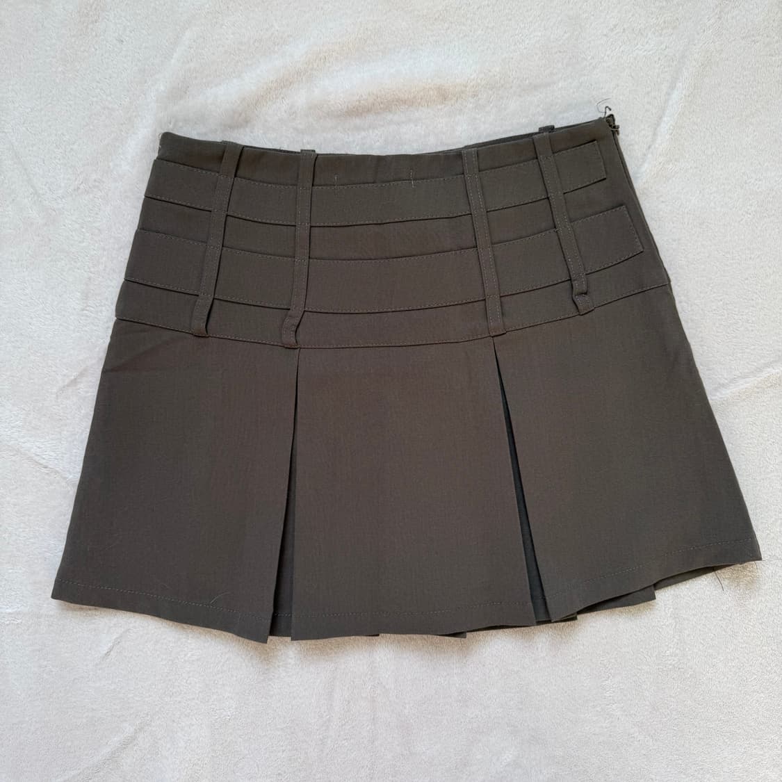 스윔시티 버클 스커트 (브라운) 상품이미지3