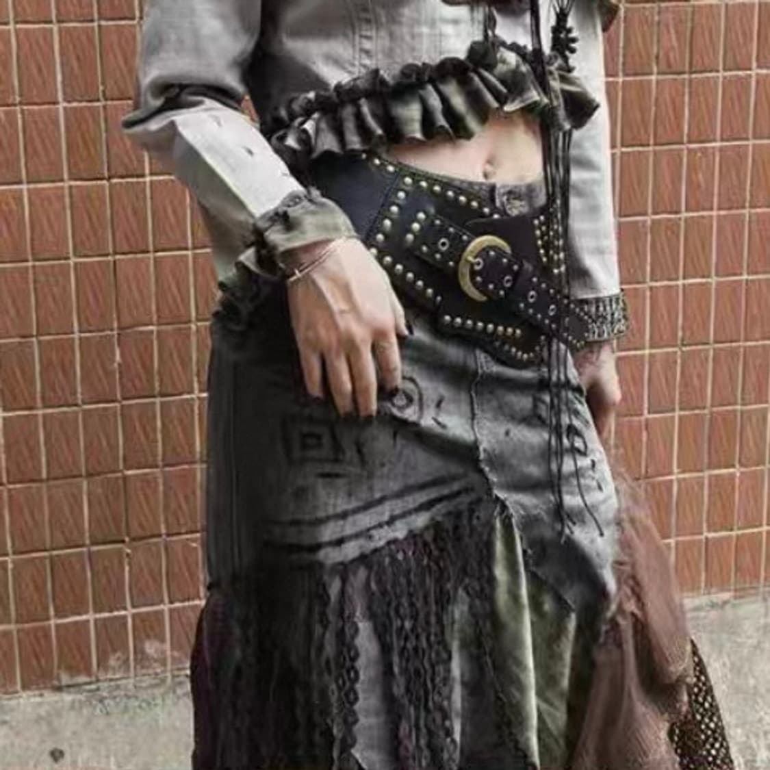 빈티지 레더 벨트 상품이미지1