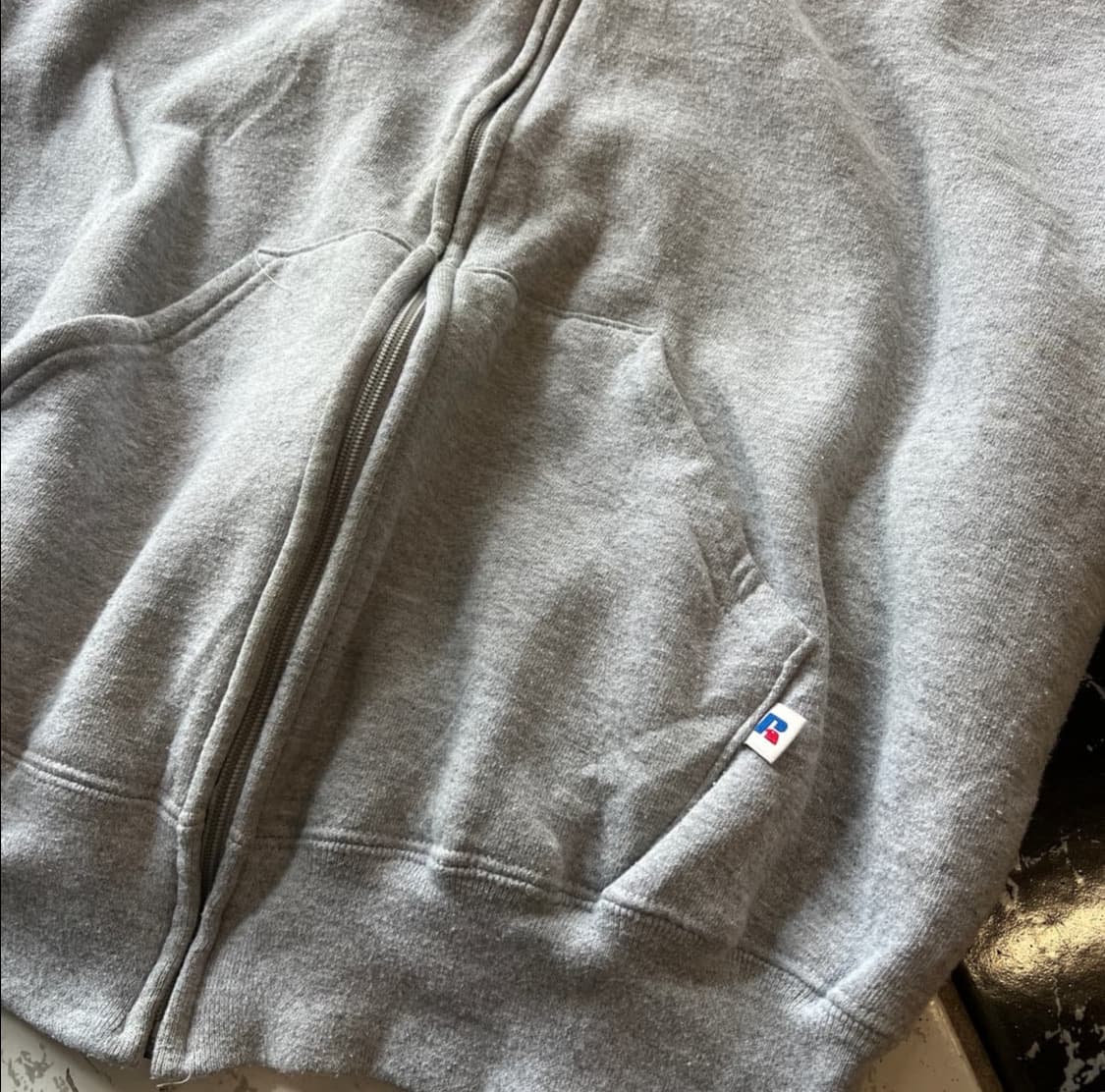 vintage russell sweat 러셀 빈티지 후드집업 상품이미지2