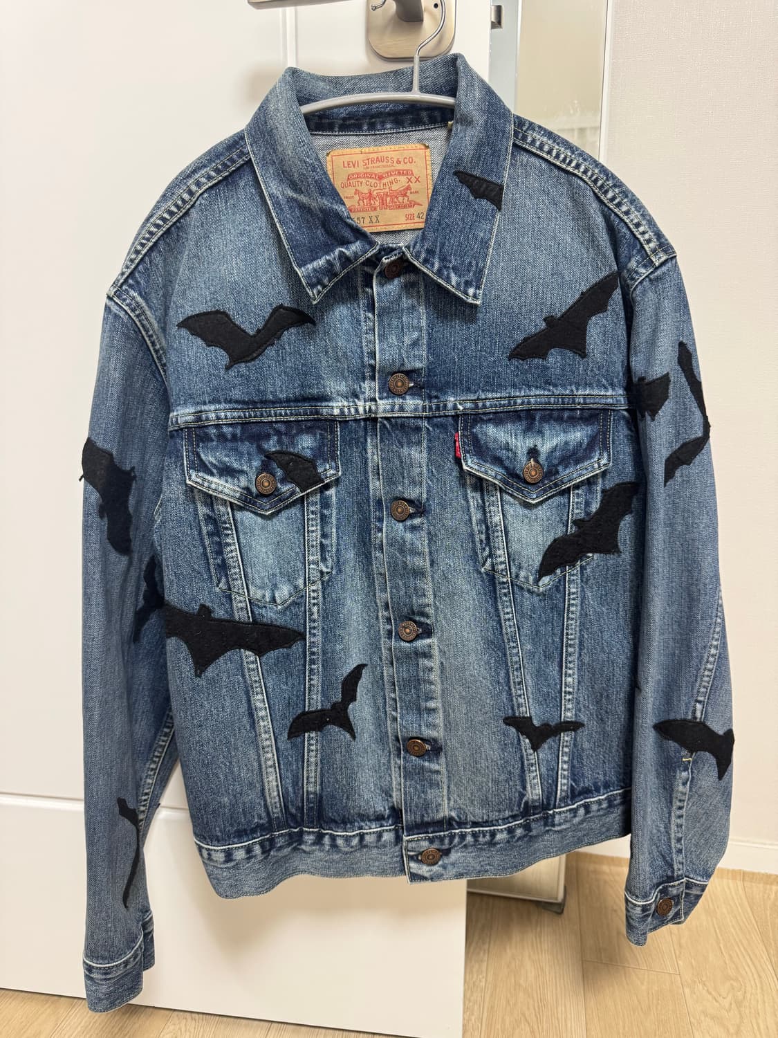 리바이스 빈티지 클로딩 트러커 박쥐자수 한정판!! 상품이미지3