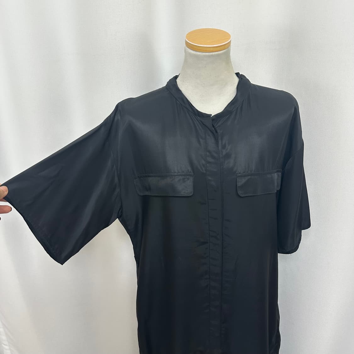   타임 여자 반팔 원피스 검정 55-66추천  상품이미지3