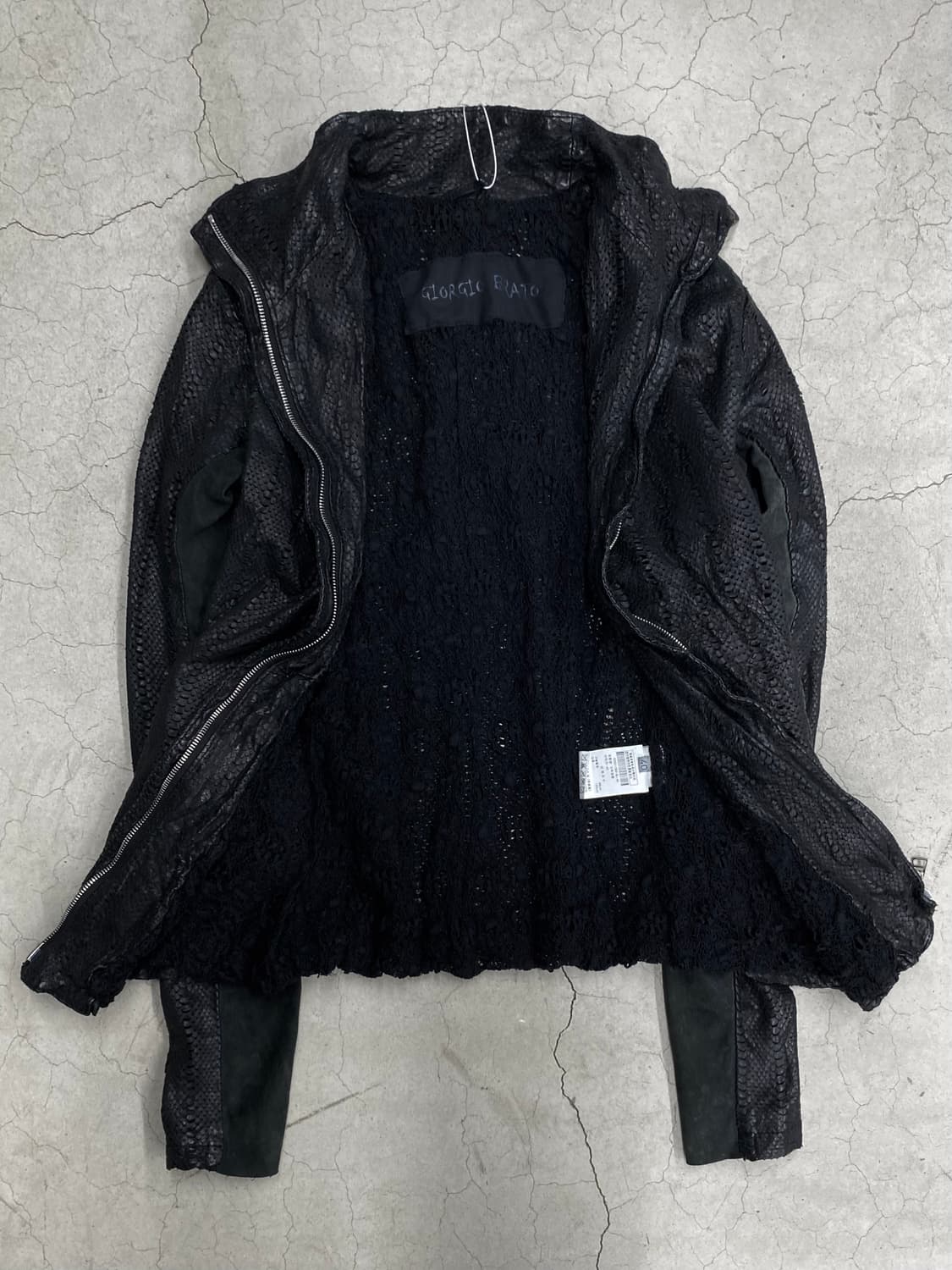 조르지오 브라토 십스킨 핸드메이드 레더 자켓 상품이미지5