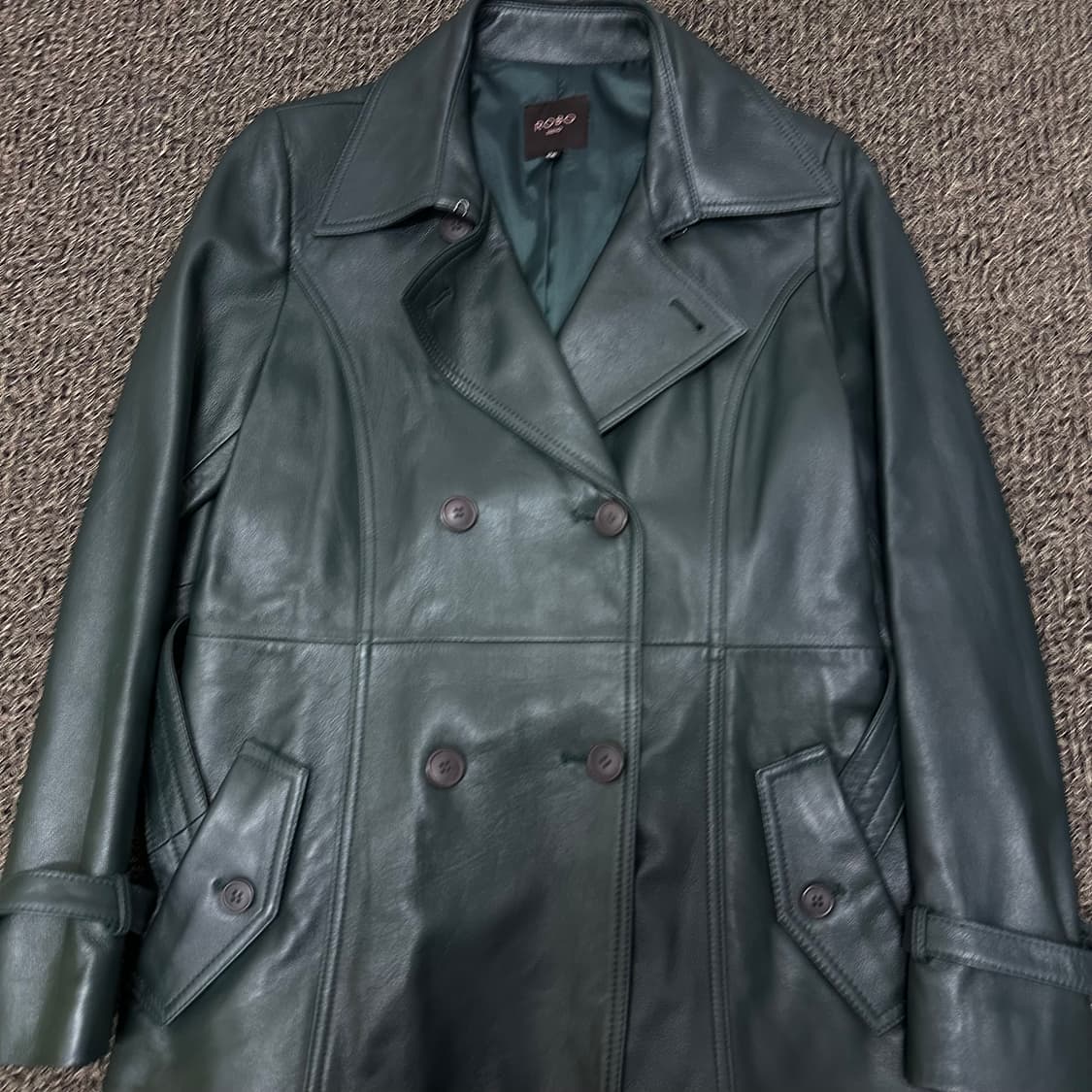 ROBO 로보 양가죽 여성 트렌치 코트 66사이즈 상품이미지2
