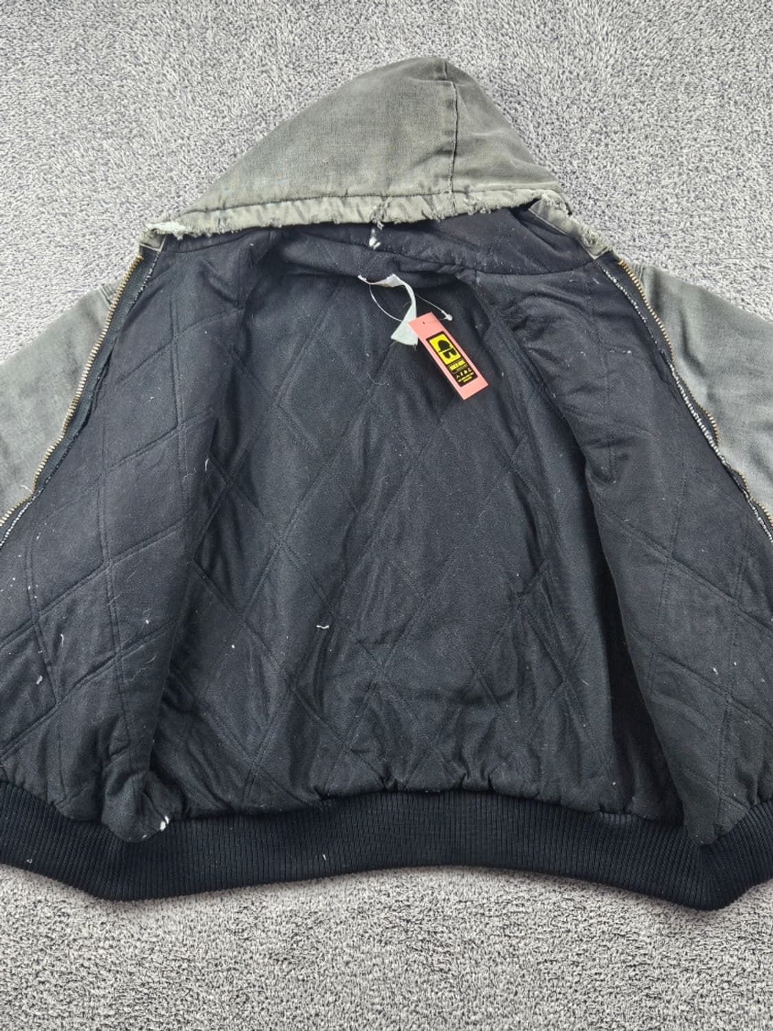 80~90's USA 칼하트 디스트레스드 워크 자켓(XL추정)/10786 상품이미지10