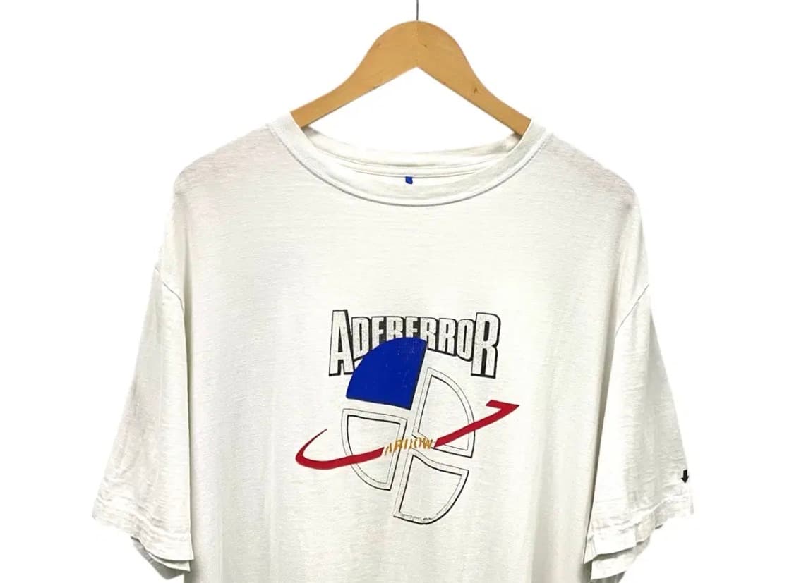 아더에러 ADER 슬라이스 로고 반팔 티셔츠 L-XL 상품이미지4