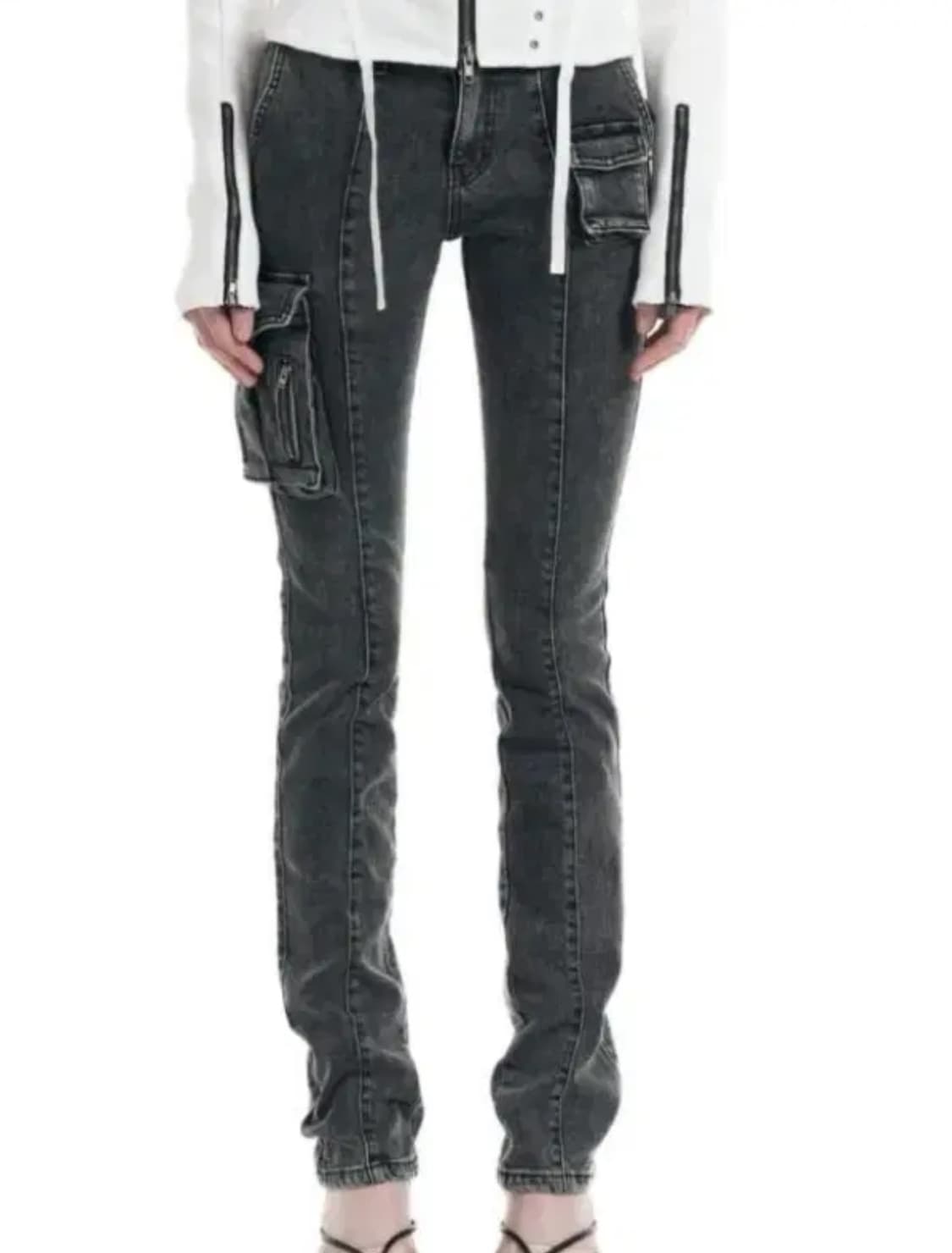 보헤미안서울 빈티지 카고 포켓 데님 팬츠 s 상품이미지1