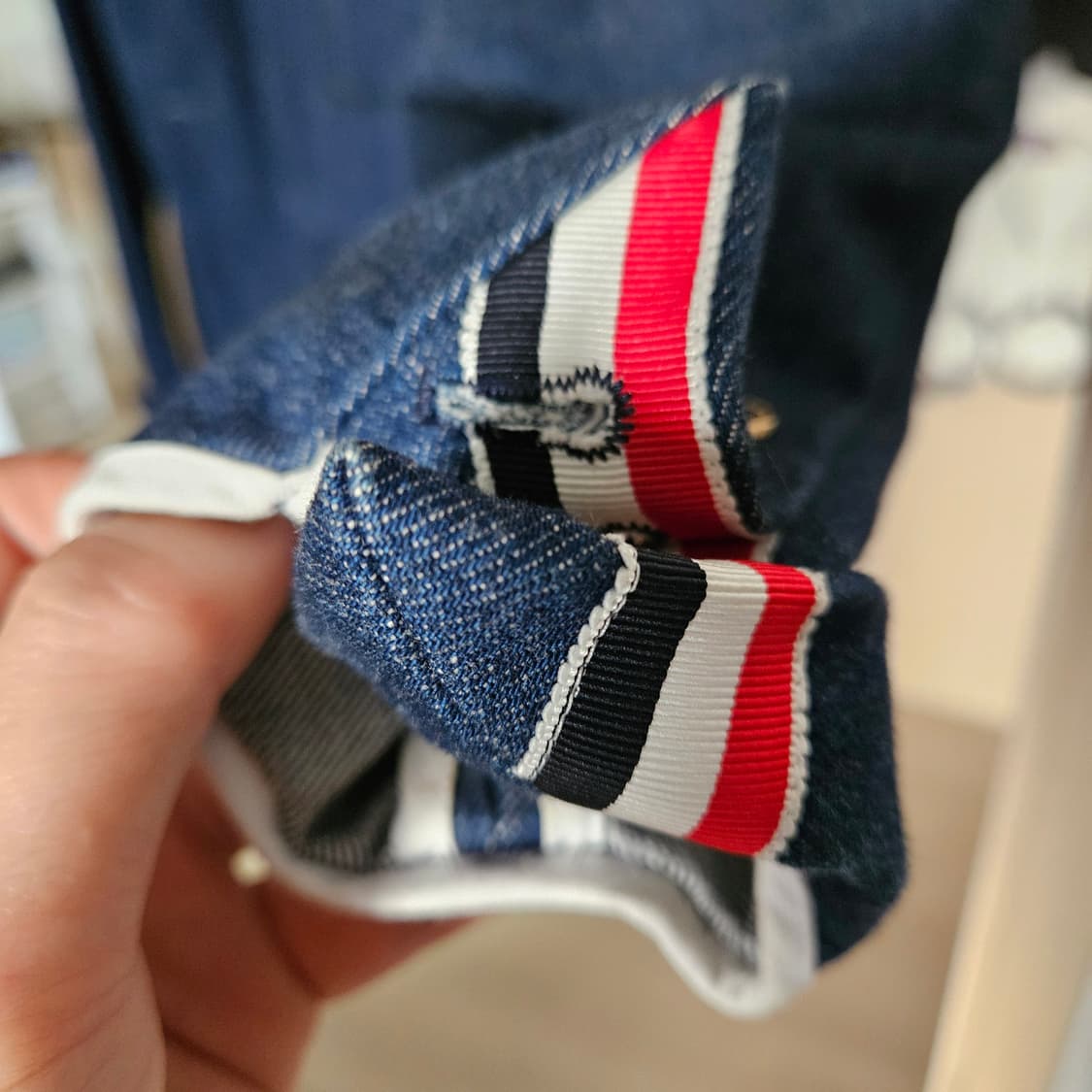 톰브라운(Thom Browne) 데님 코튼 트윌 블레이저 2 상품이미지6