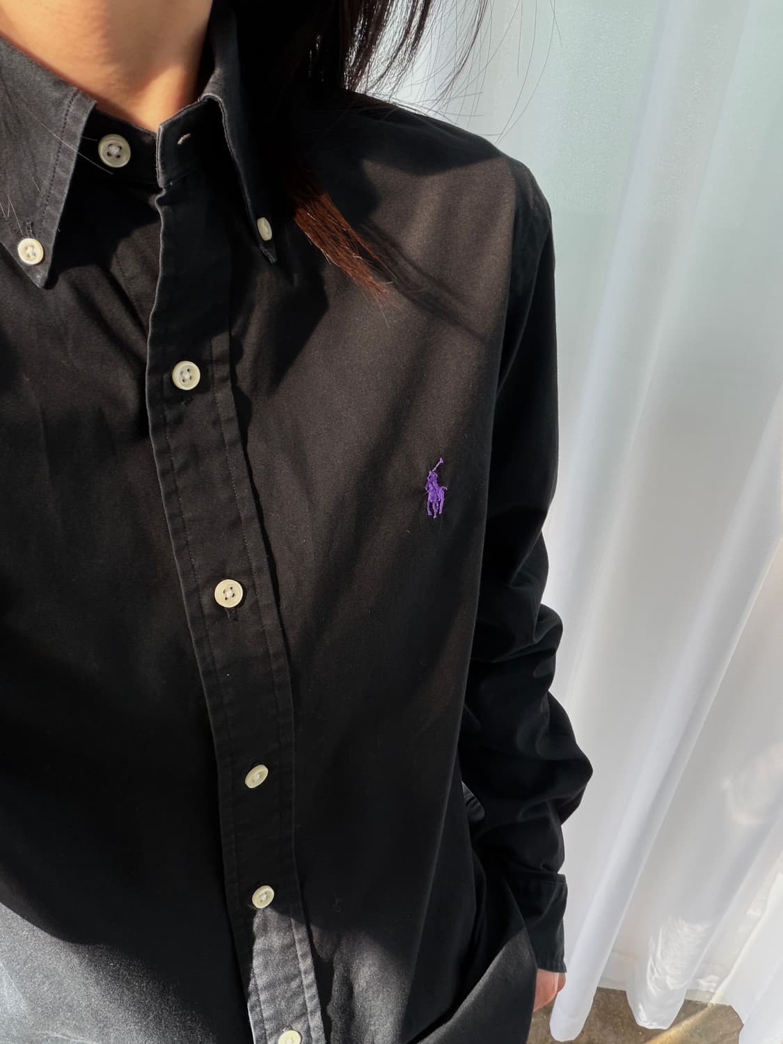 [XS]폴로 랄프로렌 클래식 블랙 포플린 셔츠 상품이미지1