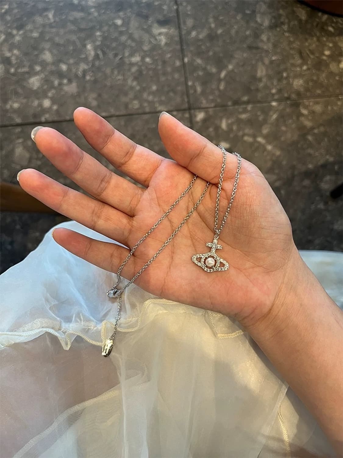 비비안웨스트우드 올림피아 펄 펜던트 네크리스 상품이미지1