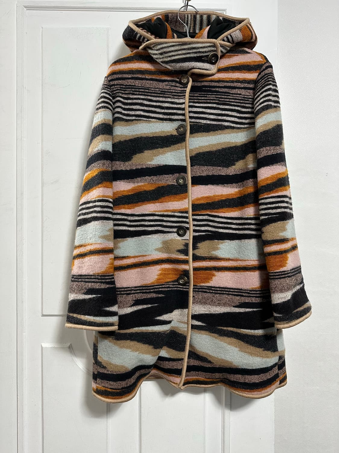 미쏘니 울 후드 코트 상품이미지1