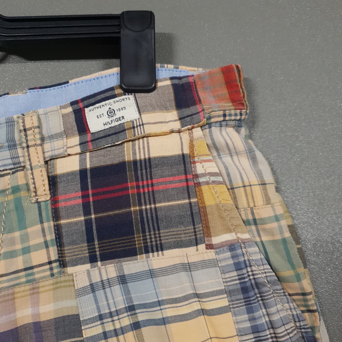 32~33) 타미힐피거 마드라스 패치워크 반바지 쇼츠 하프 팬츠 베이지 상품이미지2
