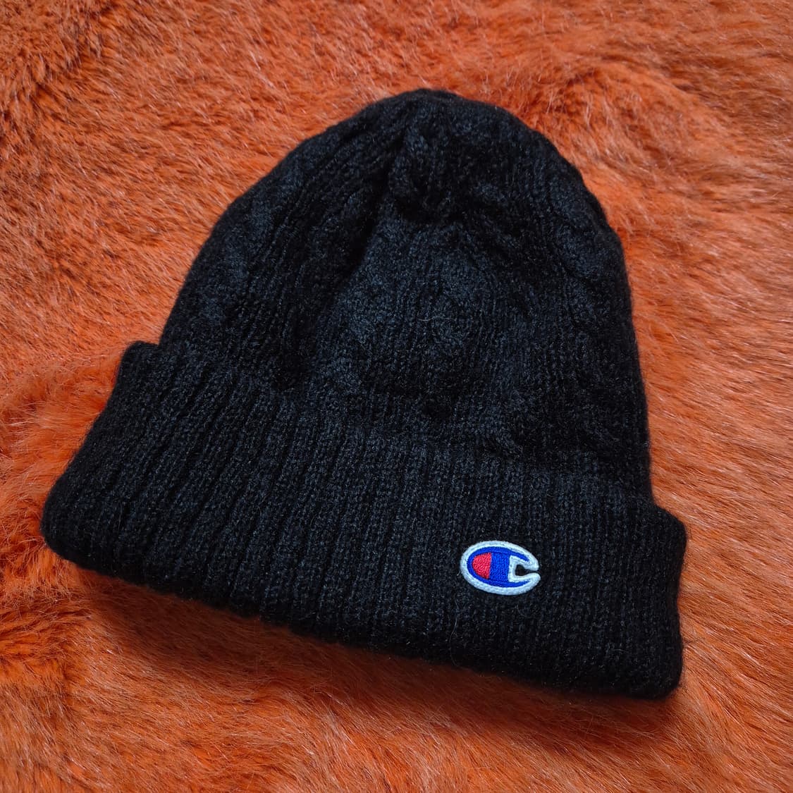 챔피온 블랙 비니 모자 사이즈 56.5-58.5cm 상품이미지1