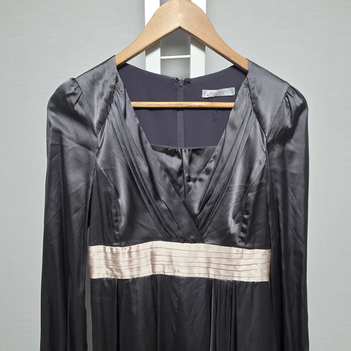 모조에스핀 실크 롱 슬리브 미니 원피스 상품이미지2