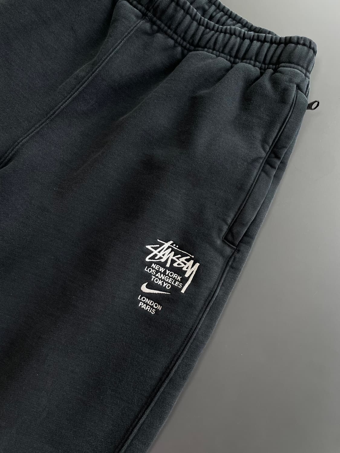 [XL] 나이키 x 스투시 NRG ZR 플리스 크루넥 블랙 셋업 상품이미지8