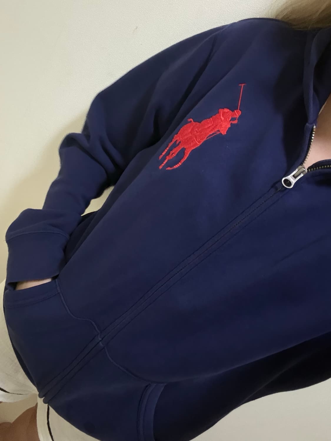 폴로 빅포니 네이비 후드 집업  상품이미지1