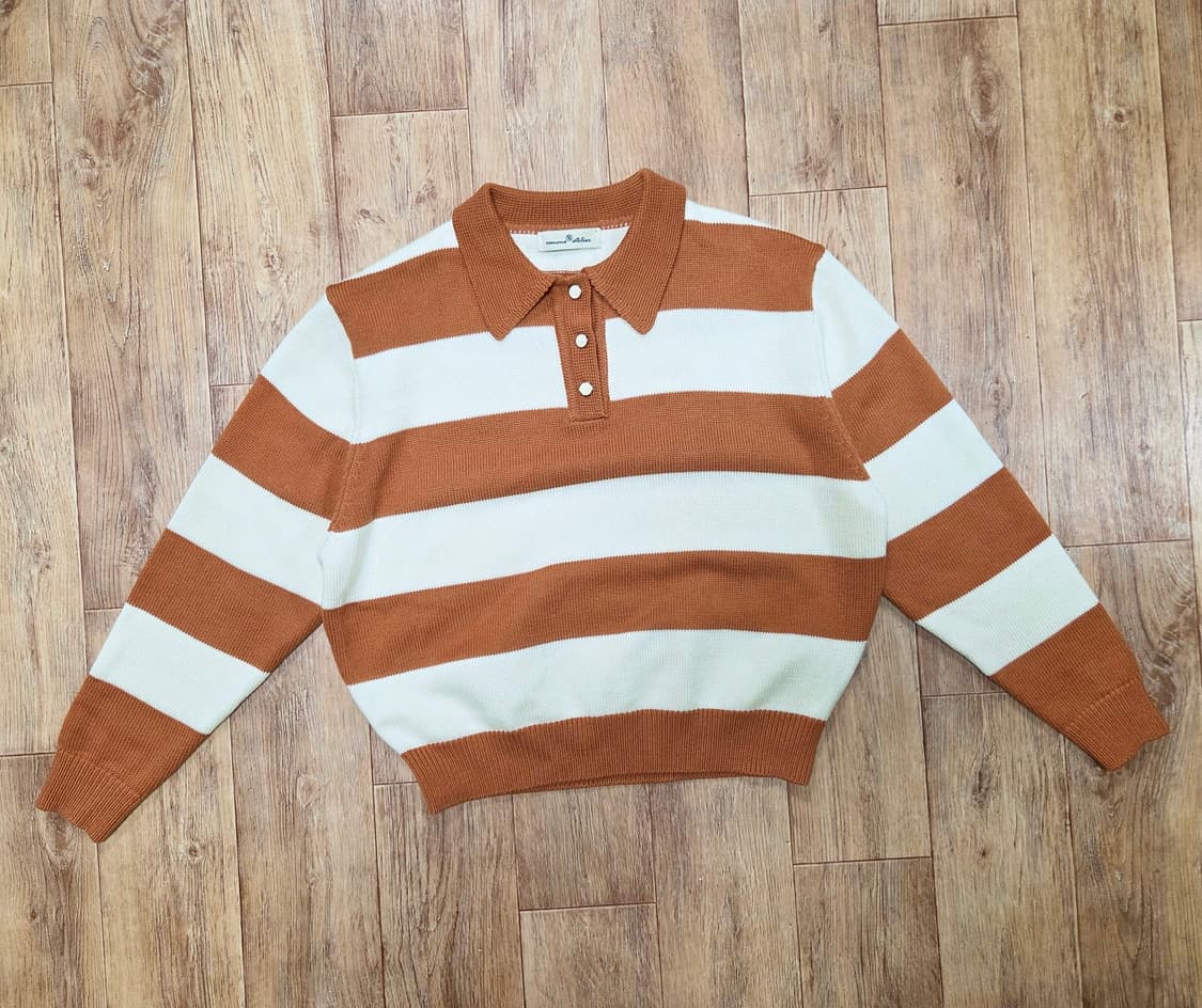 반원아틀리에(VANONE ATELIER) 럭비 카라니트 프리사이즈 새상품 상품이미지3