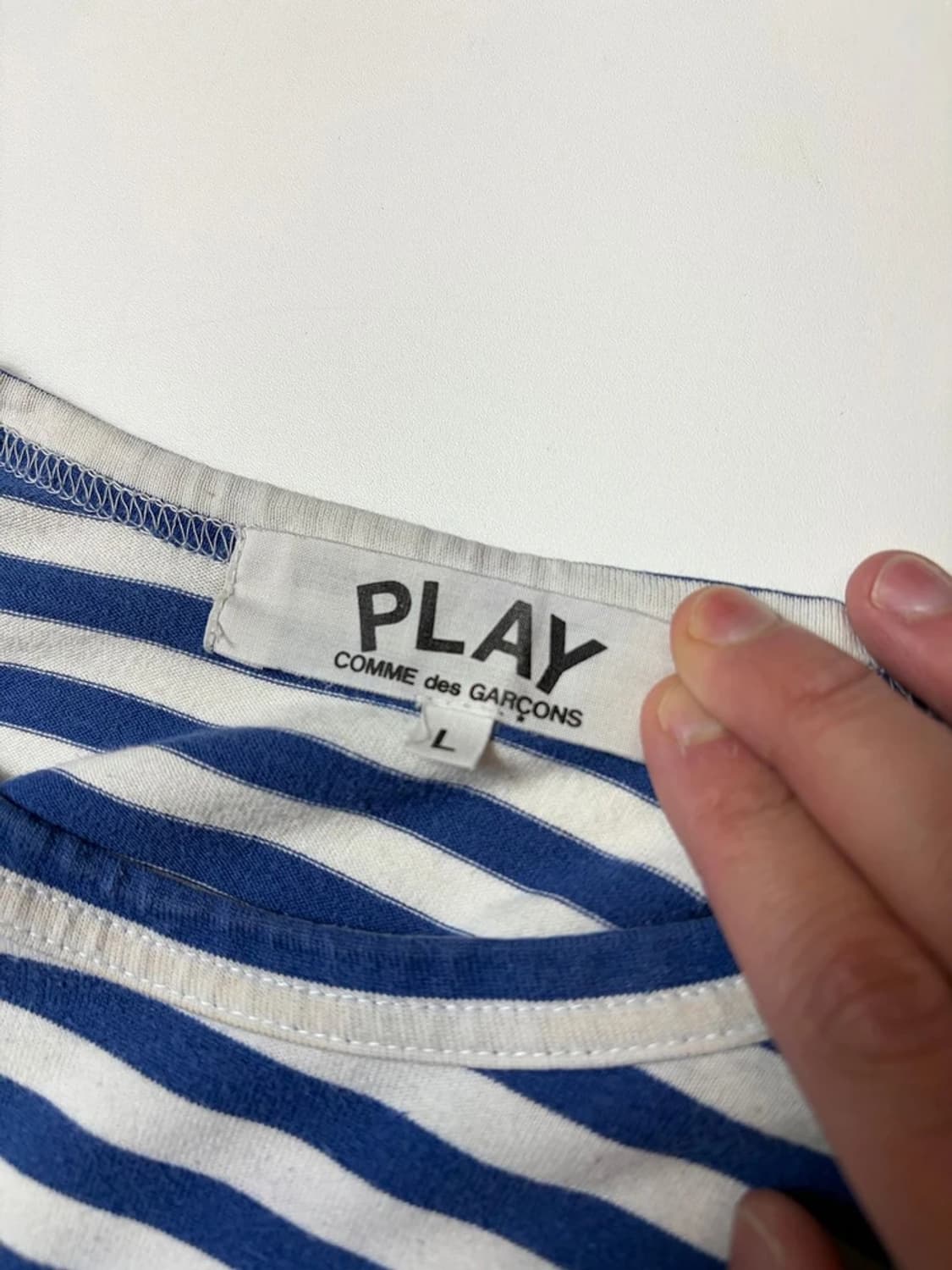 꼼데가르송 스트라이프 롱 슬리브 PN9235 상품이미지6