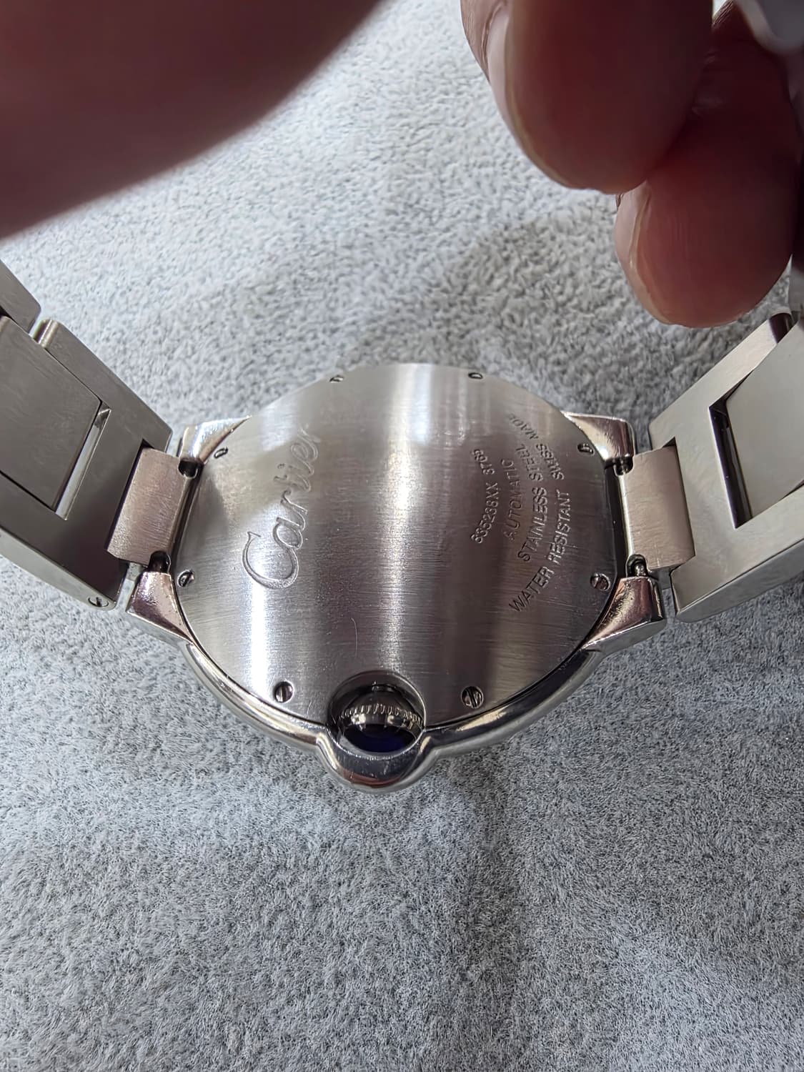 까르띠에 발롱블루 스틸 다이아 시계 정품 상품이미지6