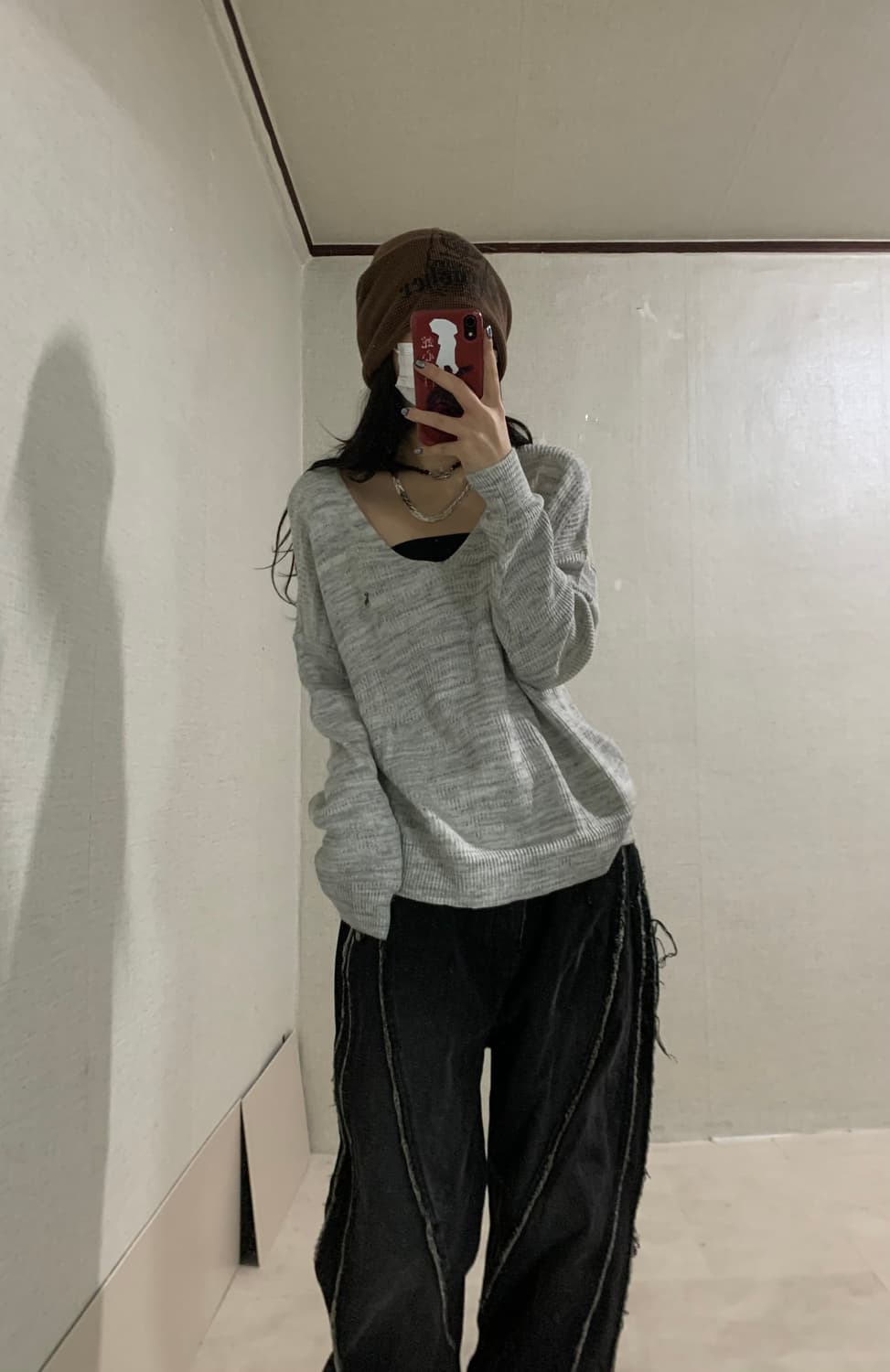 Abercrombie oatmeal gray knit 상품이미지5