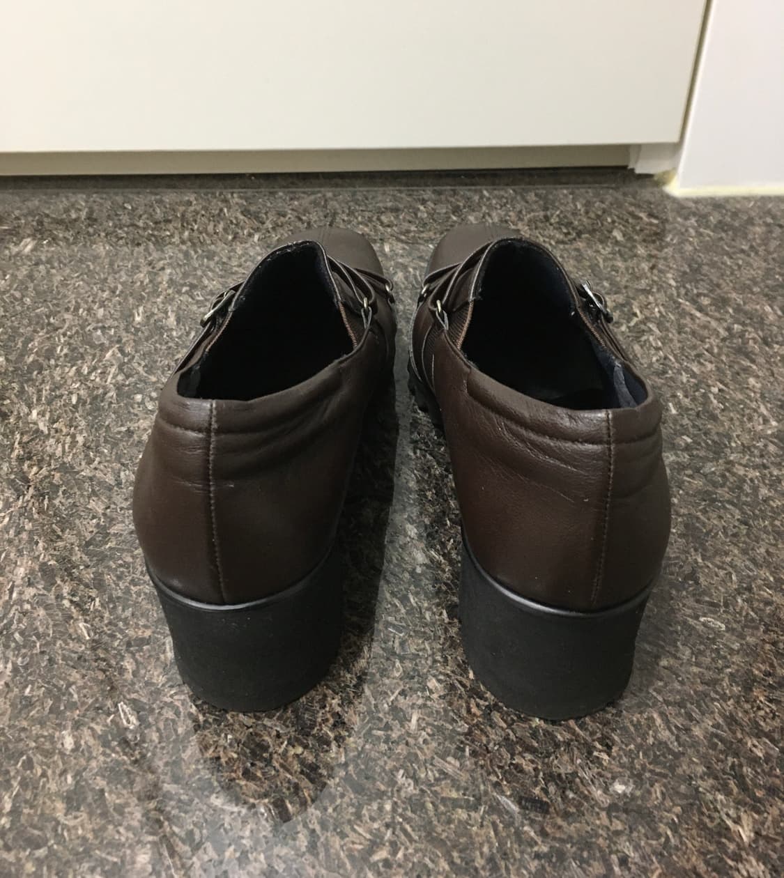 브라운 레더 로퍼 구두 상품이미지3