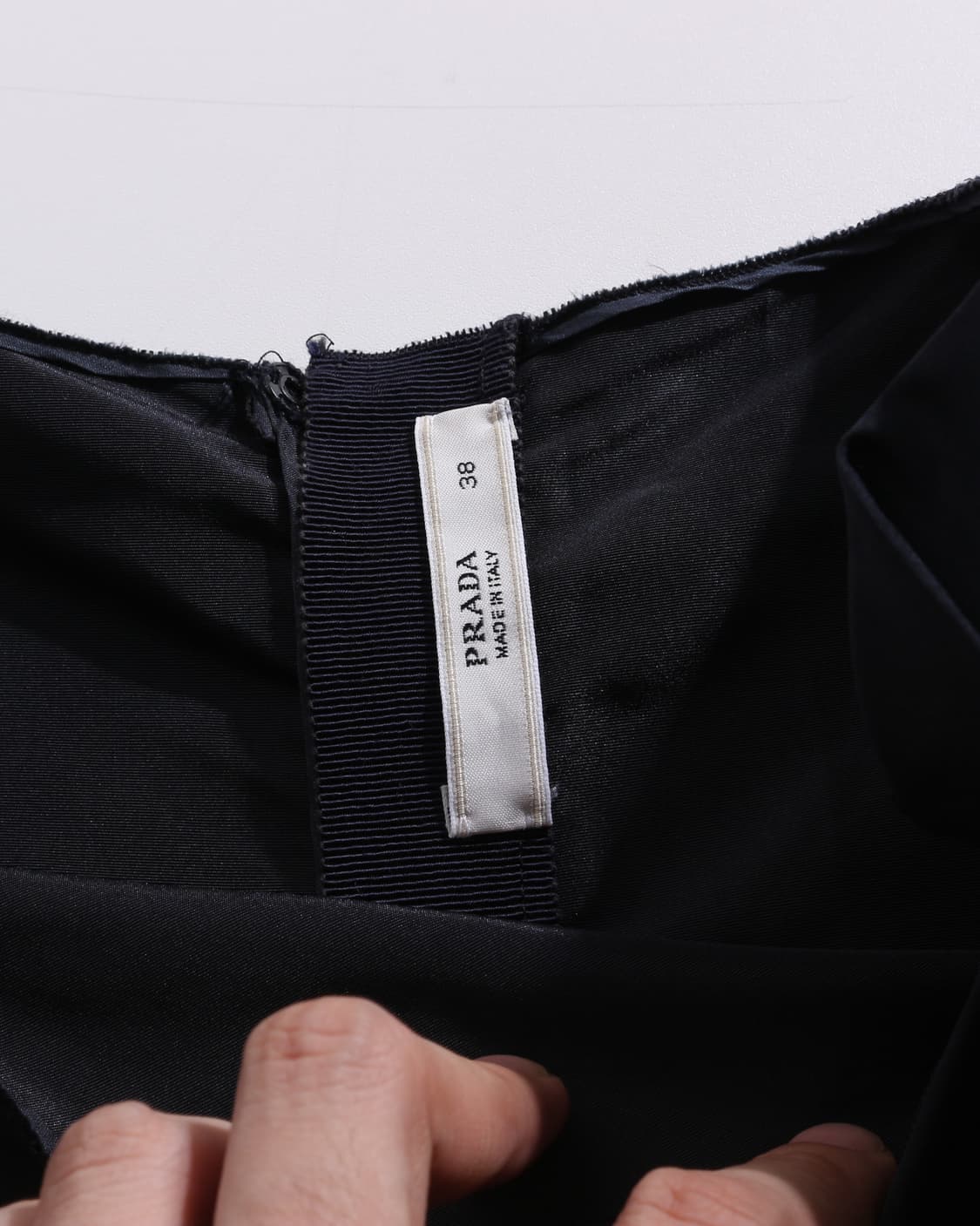 Prada Navy Silk Blend Dress 상품이미지3