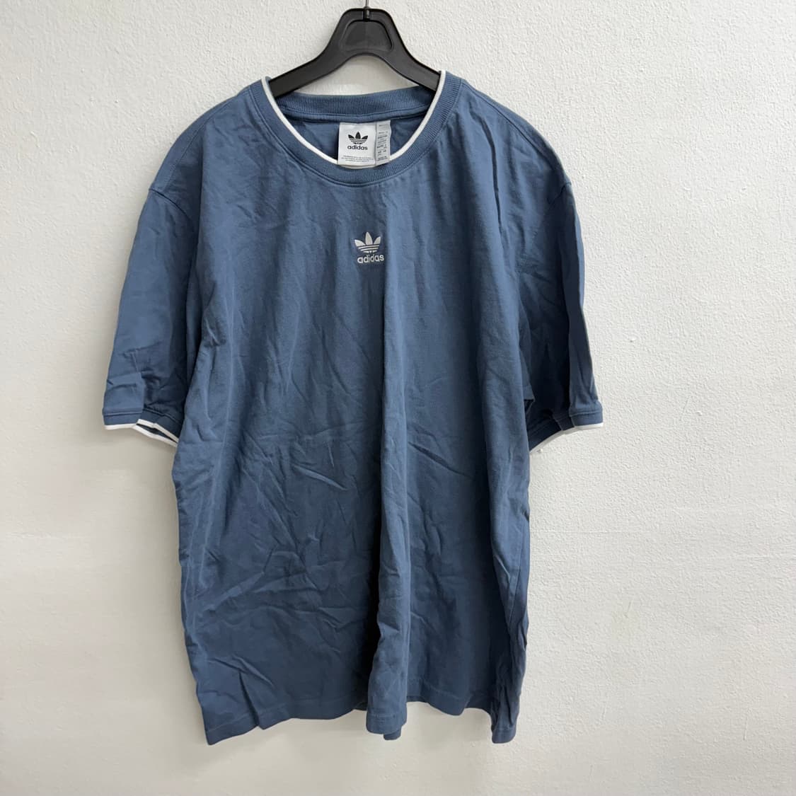 아디다스 오리지널 오버핏 블루 티셔츠 2XL 상품이미지1