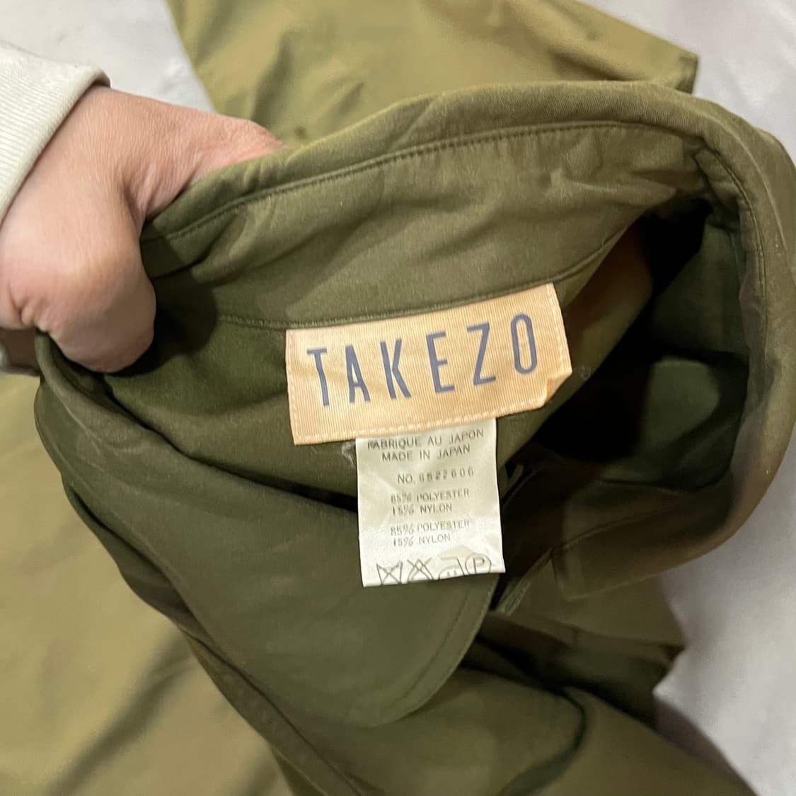  takezo 카키 트렌치 맥코트 y16094 상품이미지8