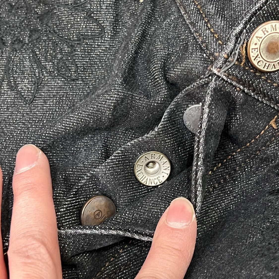  아르마니 익스체인지 자수 데님팬츠 y15549 상품이미지8