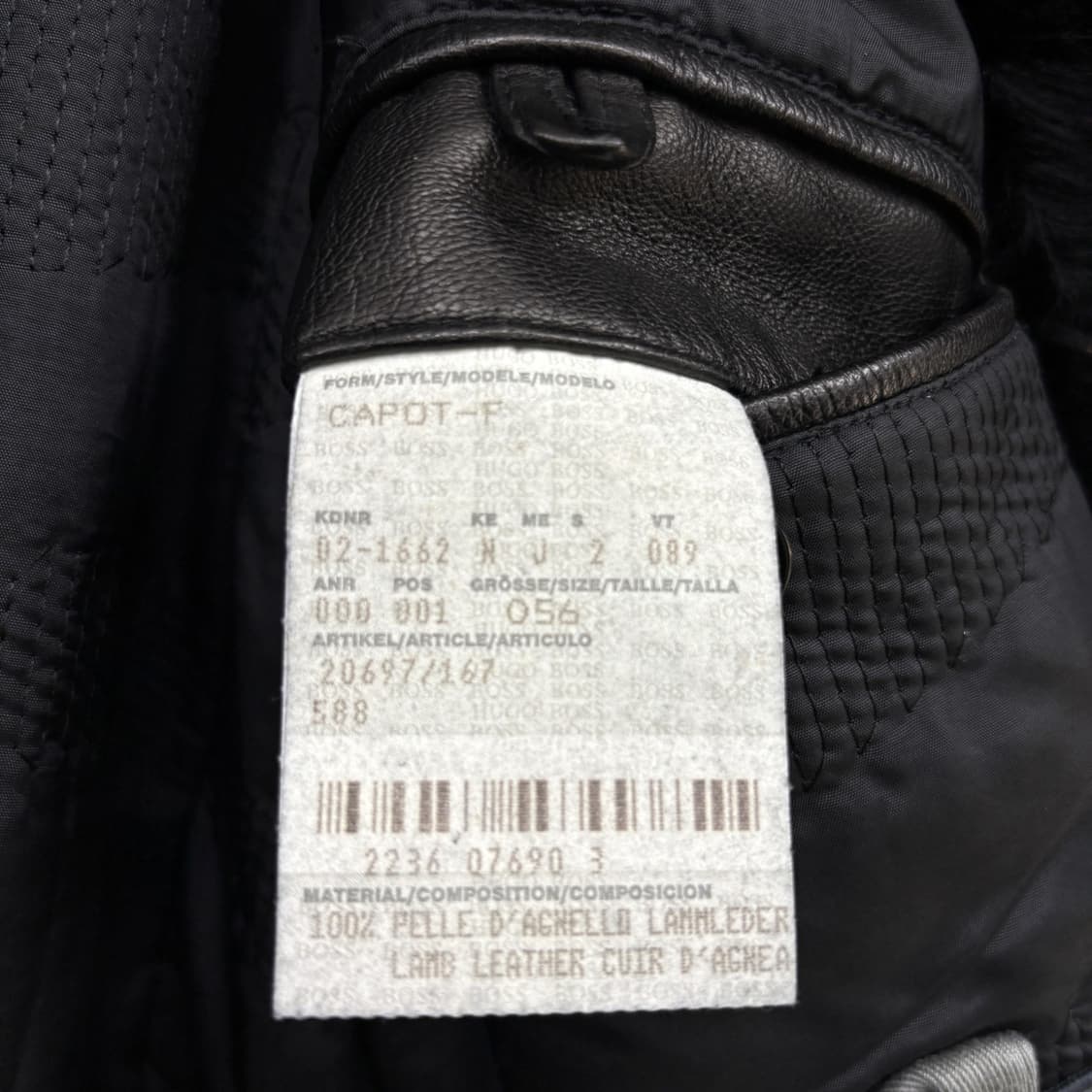 00's 휴고 보스 레더 봄버 자켓 상품이미지10
