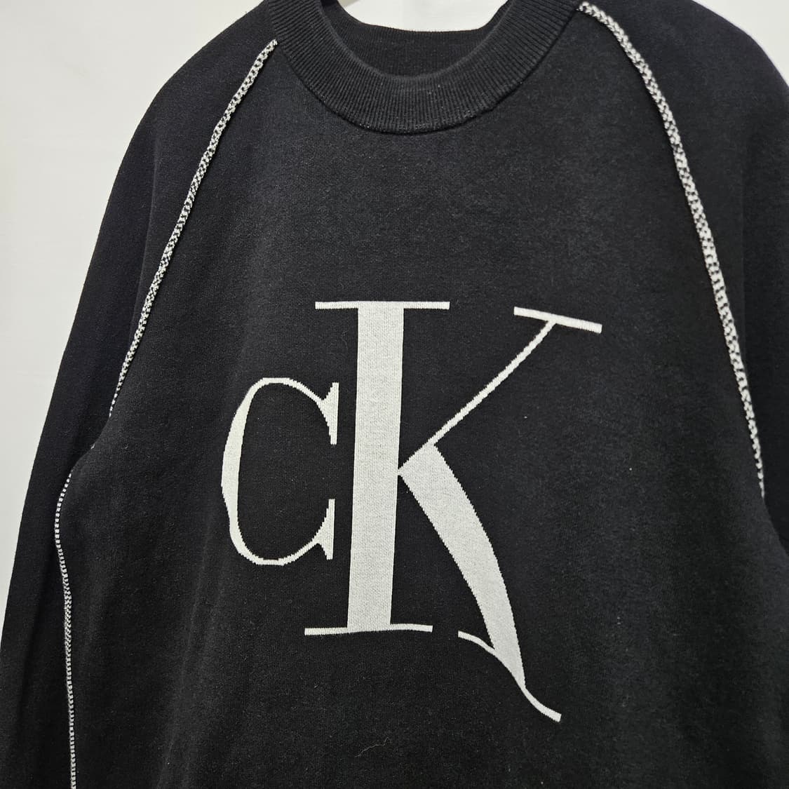 캘빈클라인 진스 빅로고 스티치 니트 XL 상품이미지2