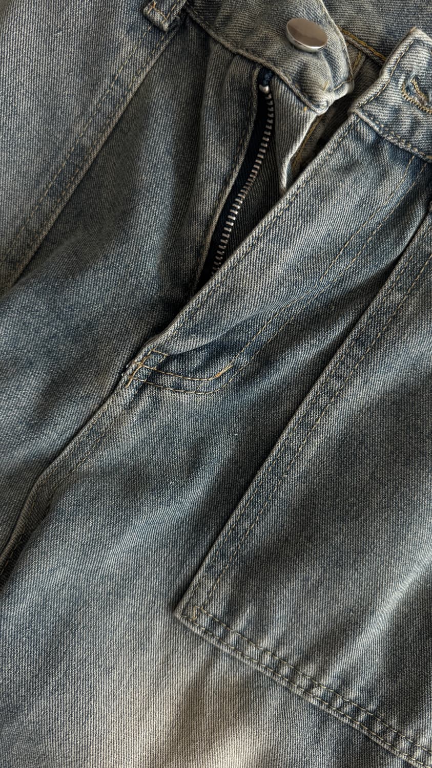 빈티지 워싱 카고 팬츠 바지 상품이미지3