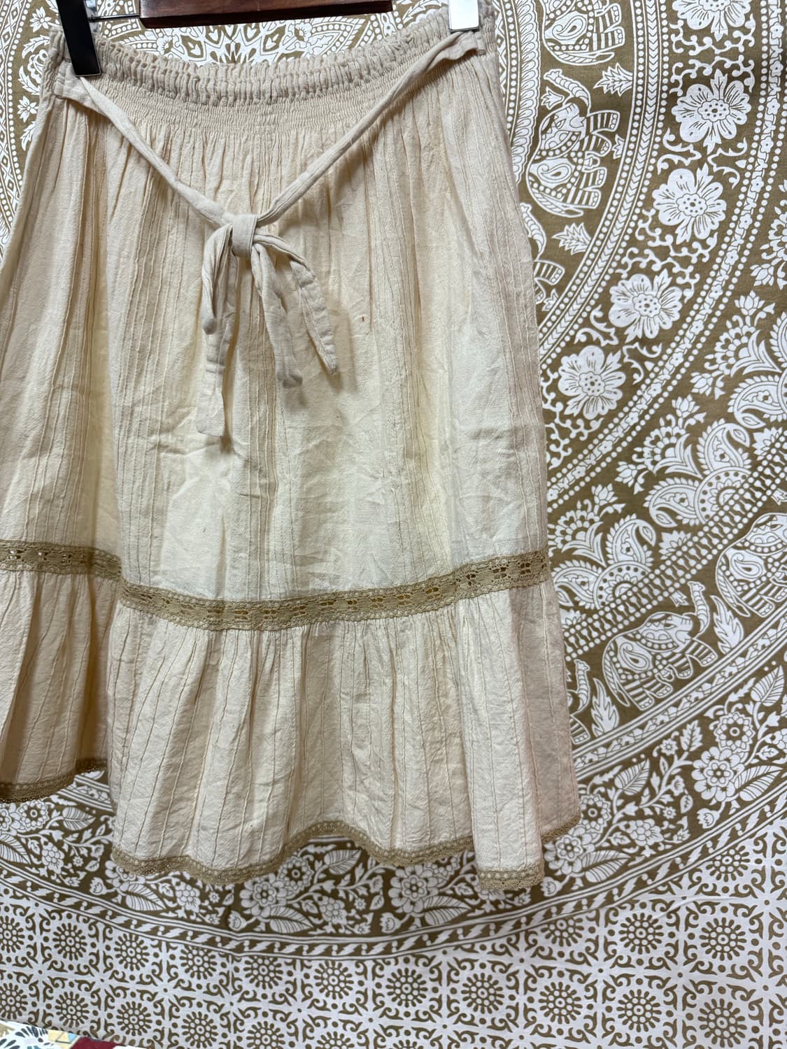 제페니즈 빈티지 여성 디테일 미디스커트  상품이미지4