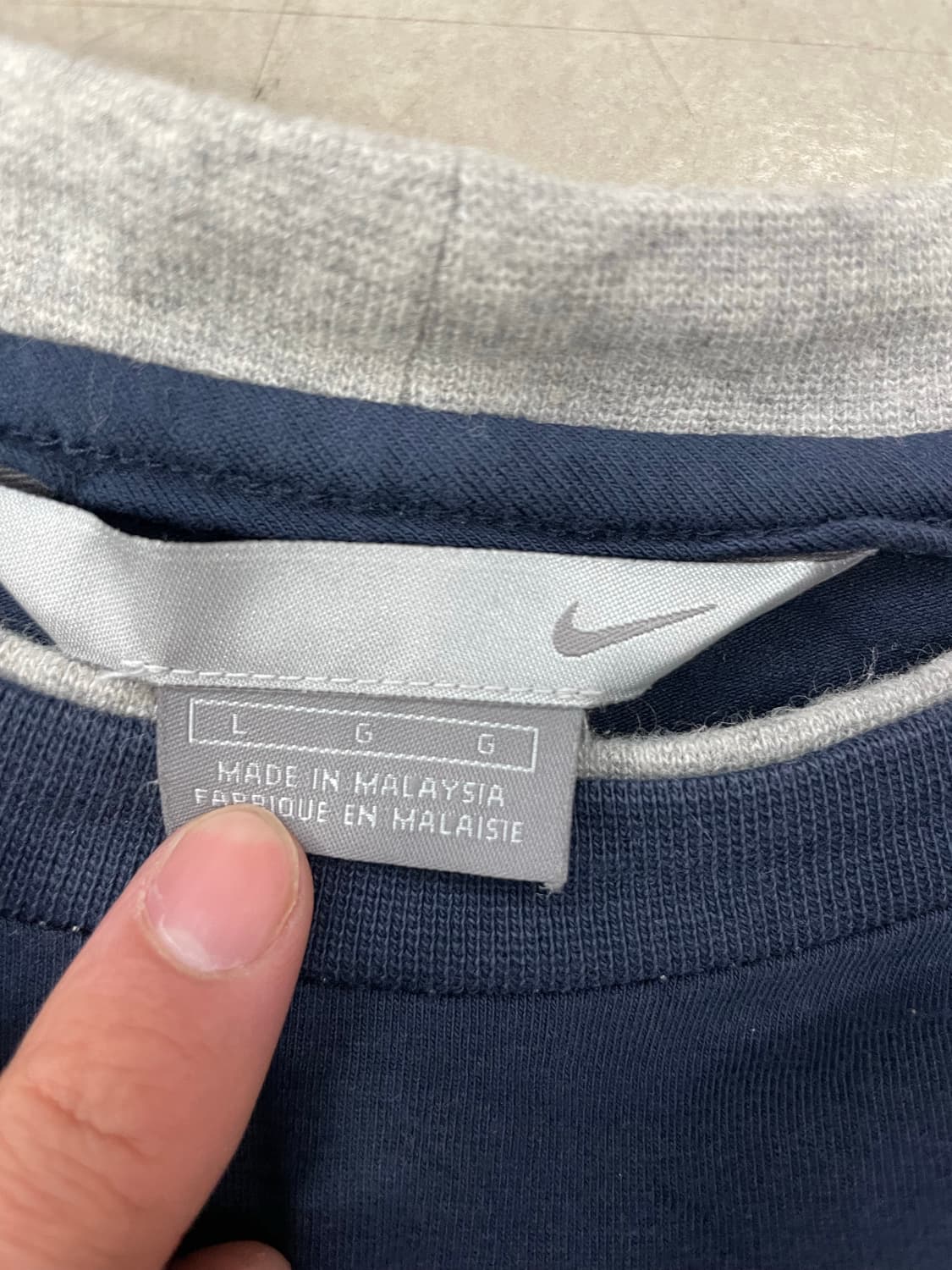 나이키 빅 로고 레이어드 티셔츠 L 상품이미지4