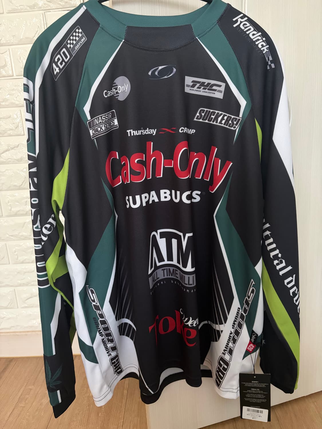 THURSDAY420 x CRUMP 패러디 레이싱 져지 [블랙]  상품이미지2