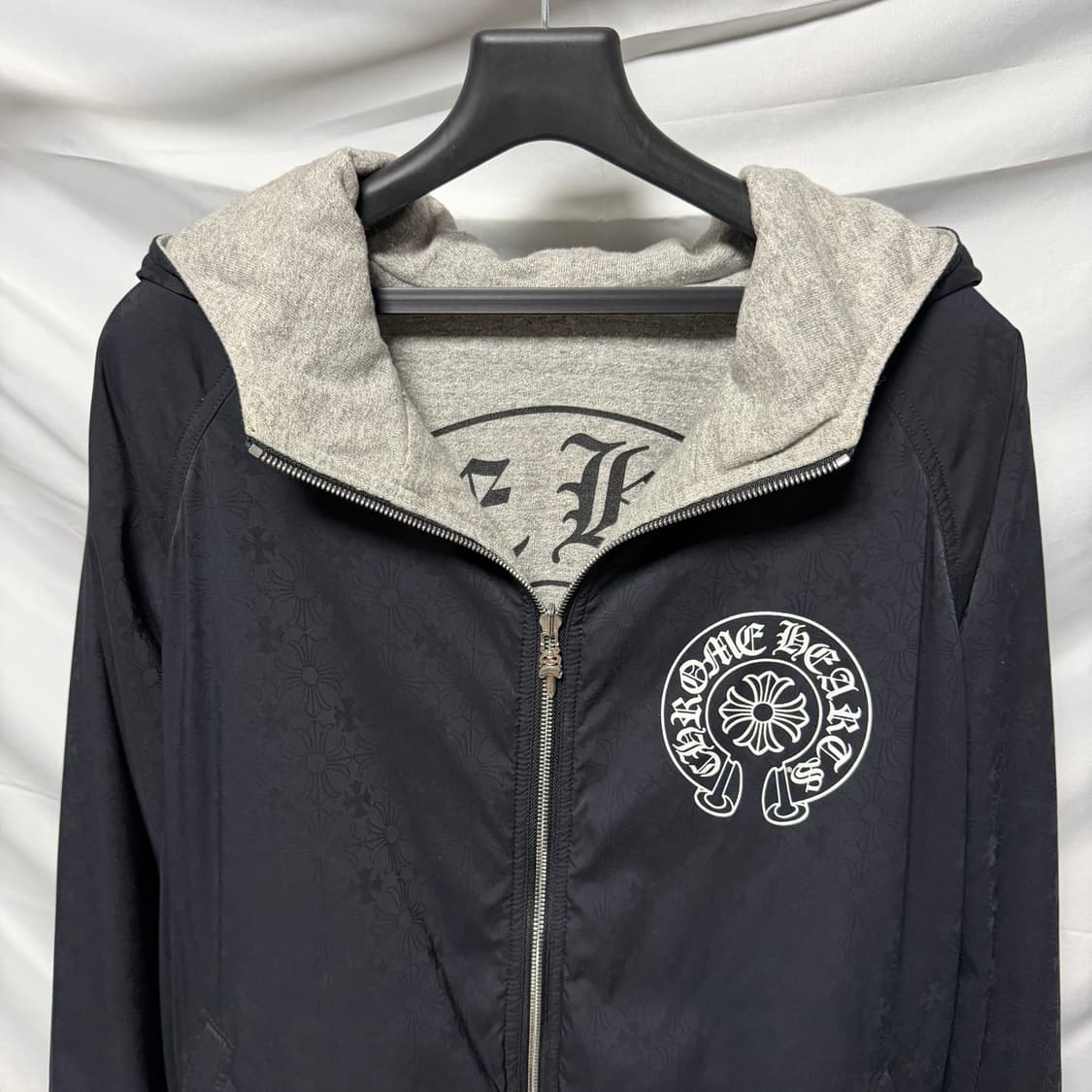 [S+급/L] 크롬하츠 GED 리버서블 후드 블루종 봄버자켓 상품이미지2