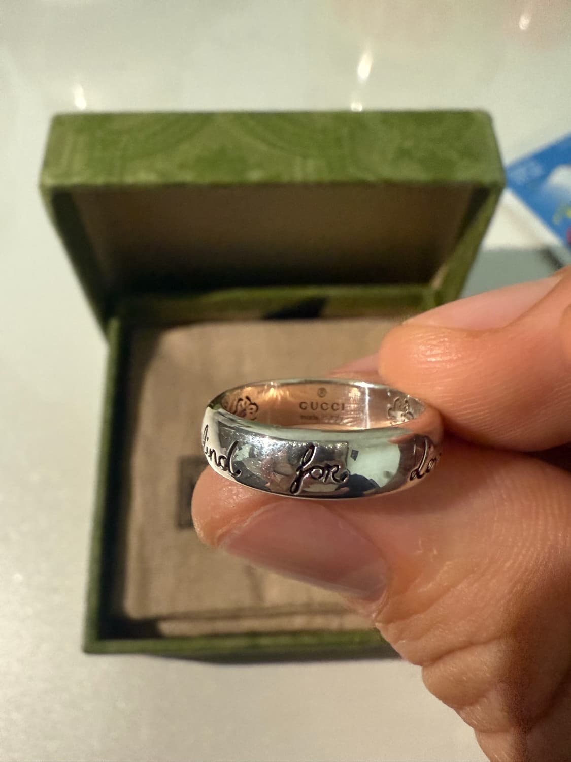 구찌 블라인드 포 러브 링 실버 10호 상품이미지1