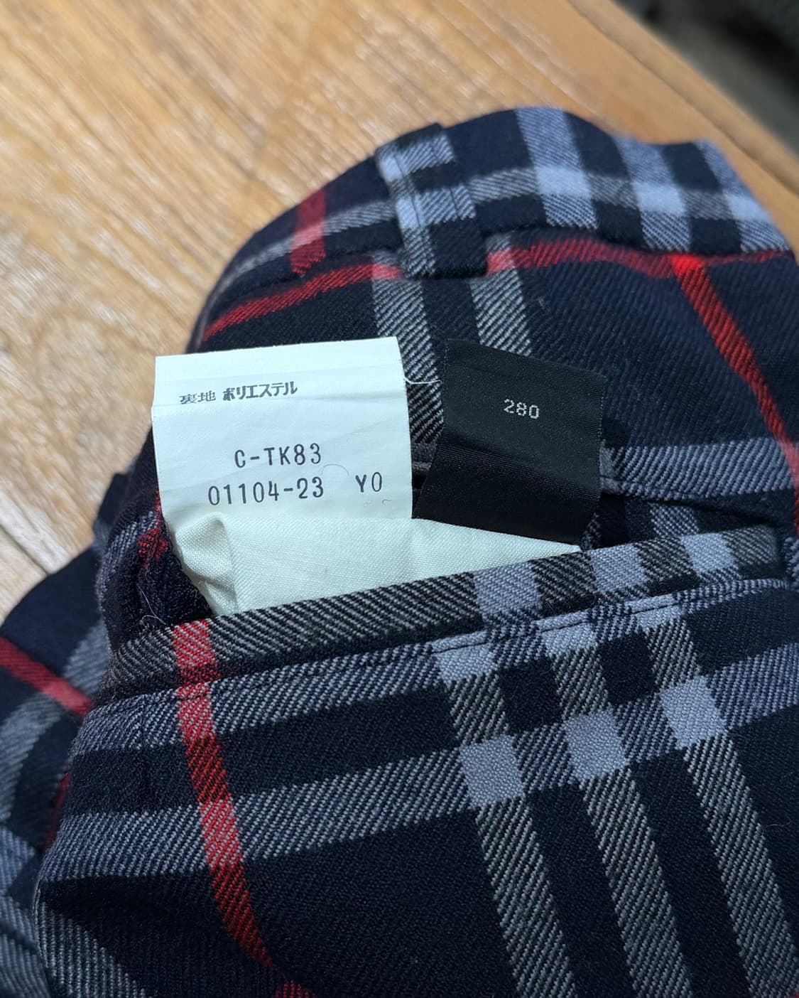 버버리 네이비 노바체크 울 미디 스커트 상품이미지7