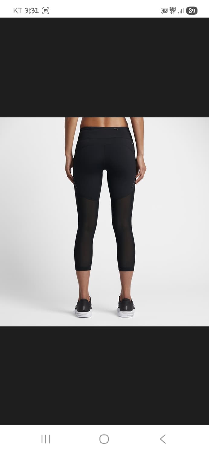 나이키 여성 드라이핏 파워 에픽 크롭 타이즈 m 상품이미지7