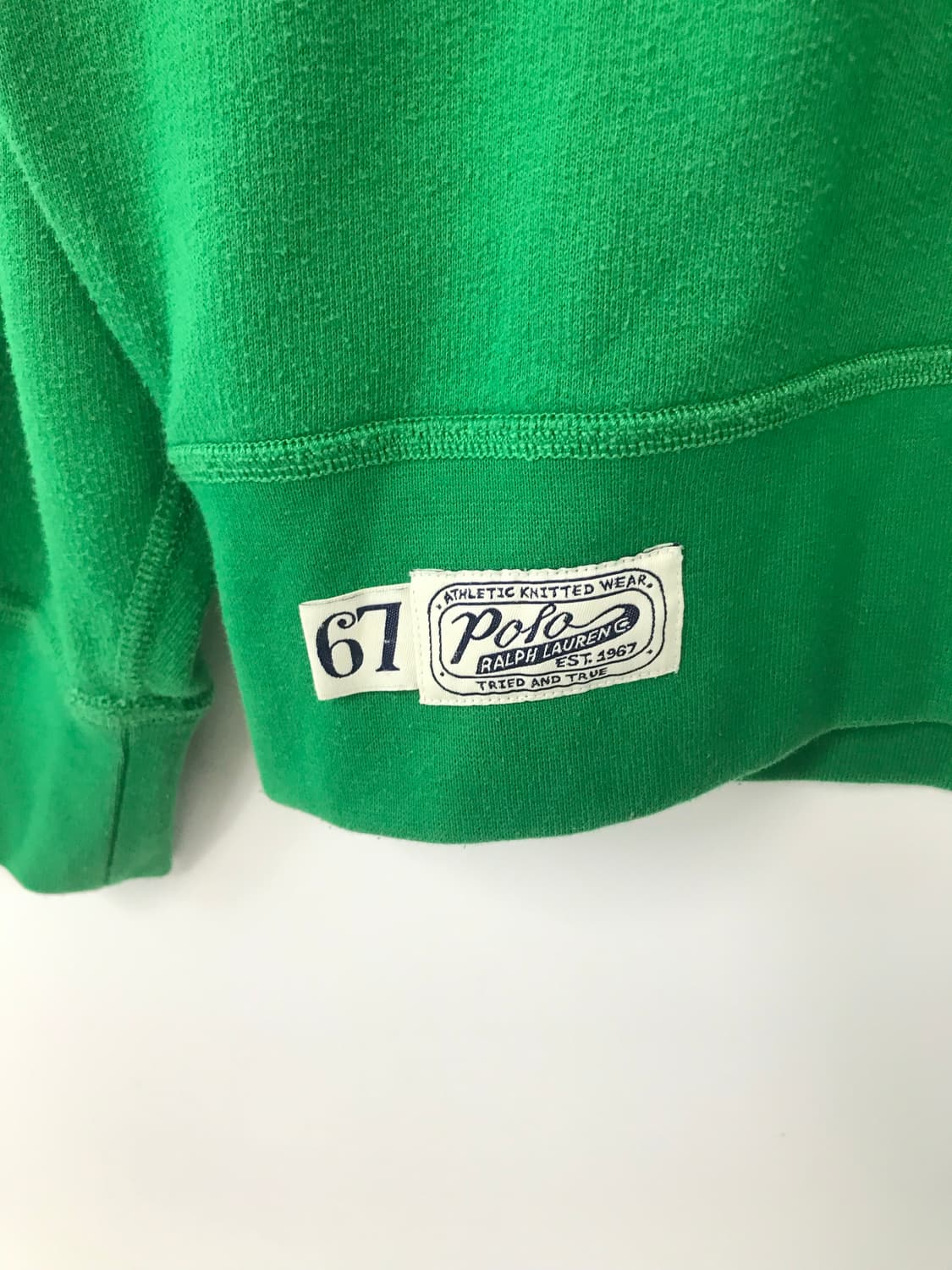 폴로 랄프로렌 QR 신형 스펠아웃 그린 맨투맨 상품이미지4