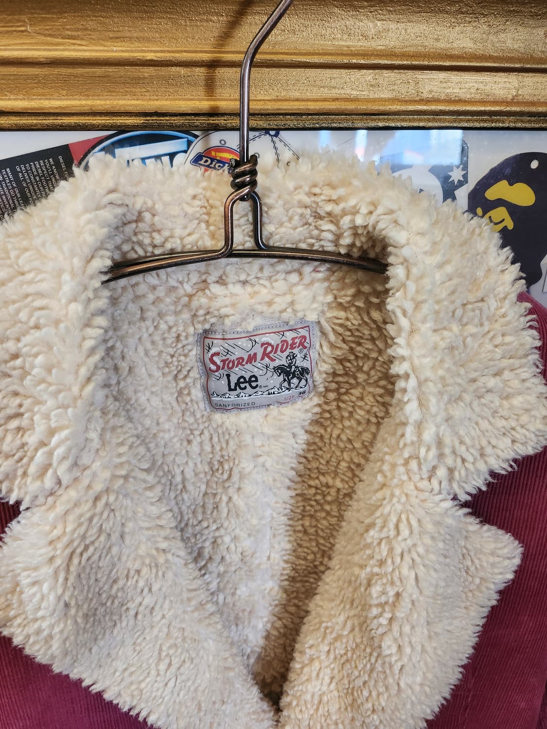 Lee STORM RIDER 버건디 시어링자켓 상품이미지3