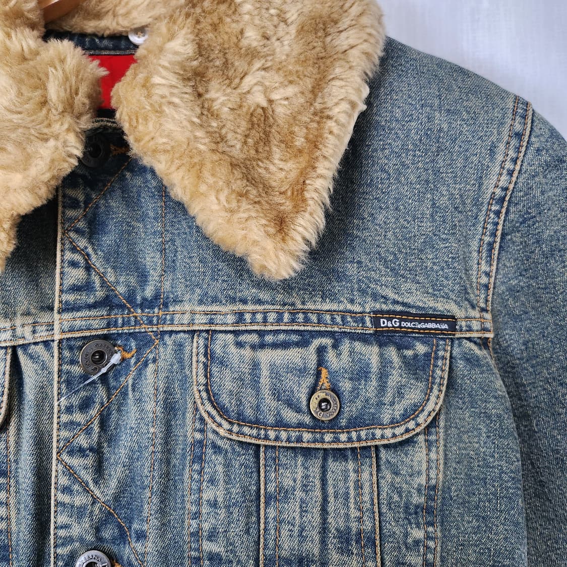 돌체 앤 가바나 퍼 청자켓 여S 상품이미지4