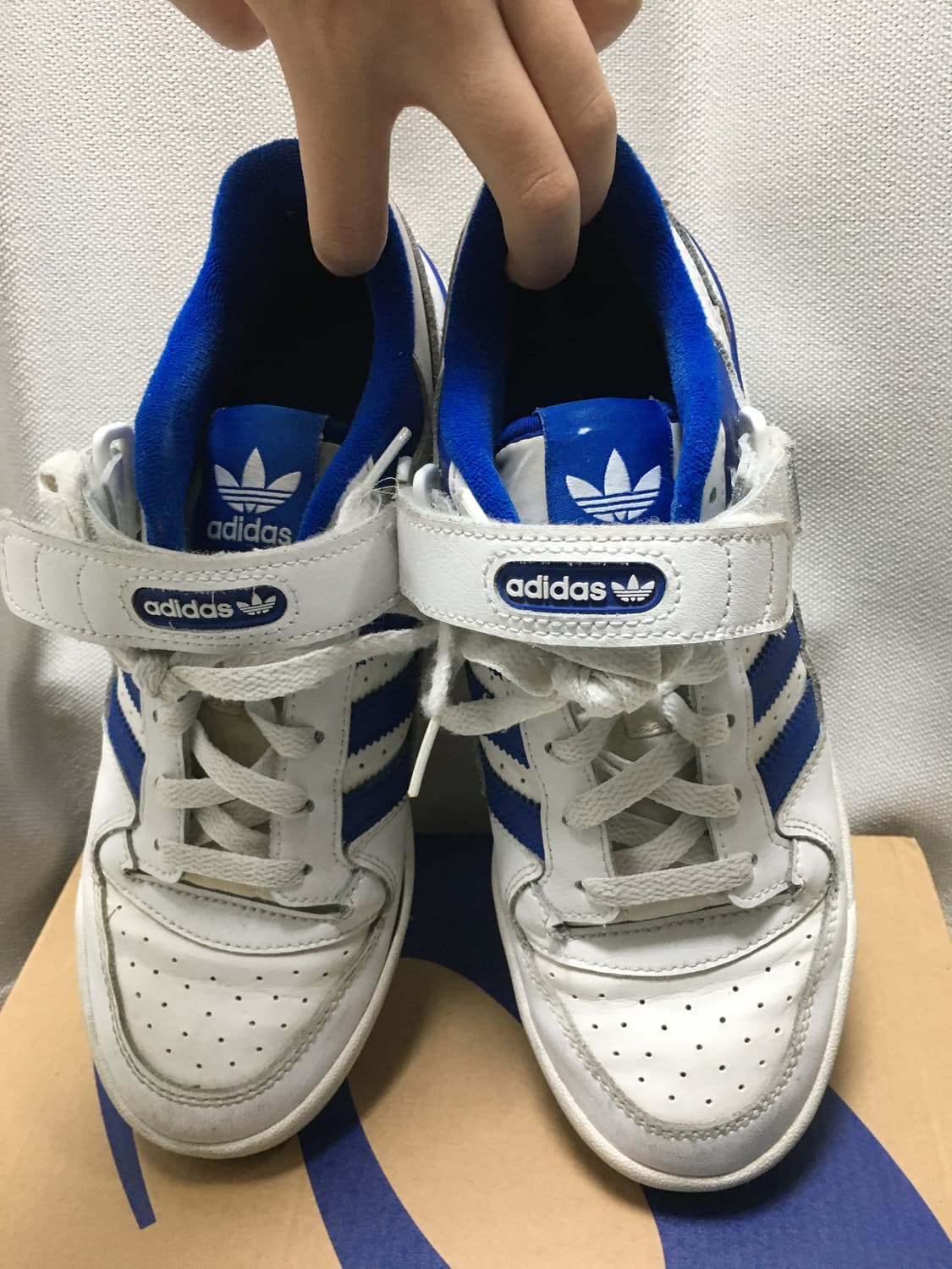 아디다스 포럼 로우 화이트 로얄블루 250-255 상품이미지2