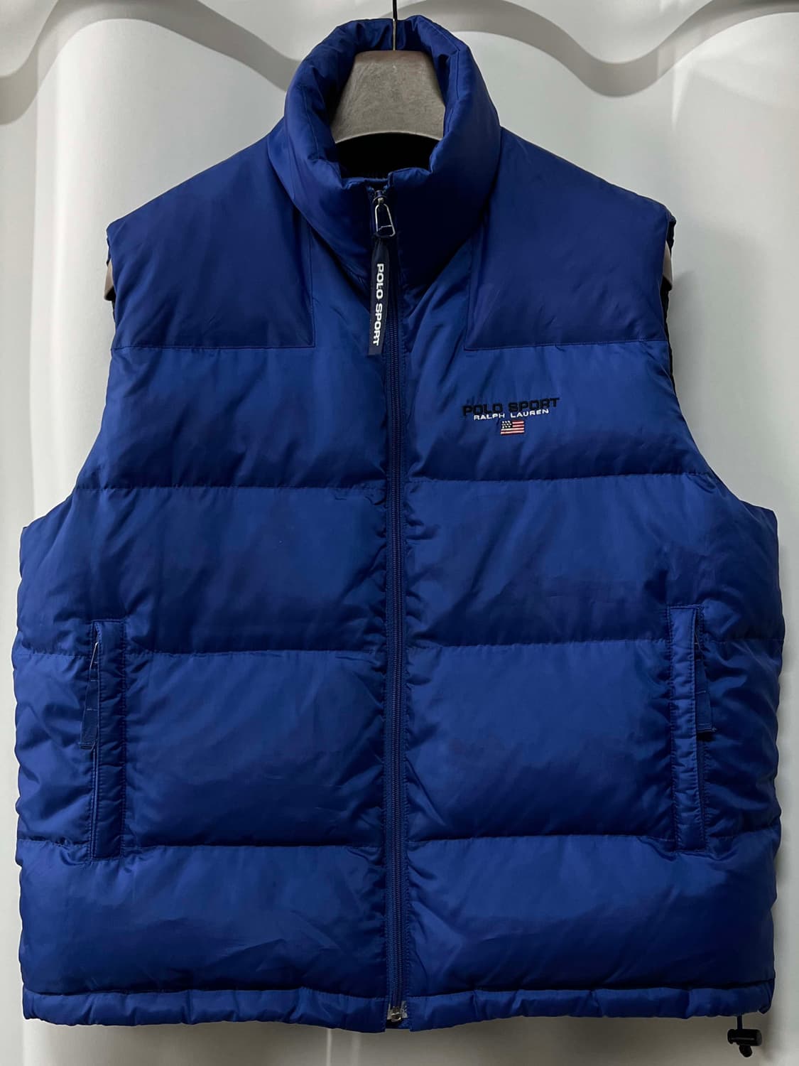90's 폴로 스포츠 로얄블루 다운 베스트 자켓 상품이미지1
